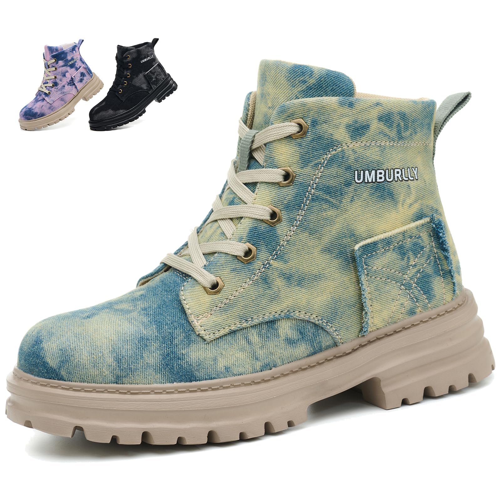 Scarpe Antinfortunistiche Donna Comode Leggere Scarpe da Lavoro con Punta in Acciaio Moda Traspiranti Stivaletti di Sicurezza Antiscivolo
