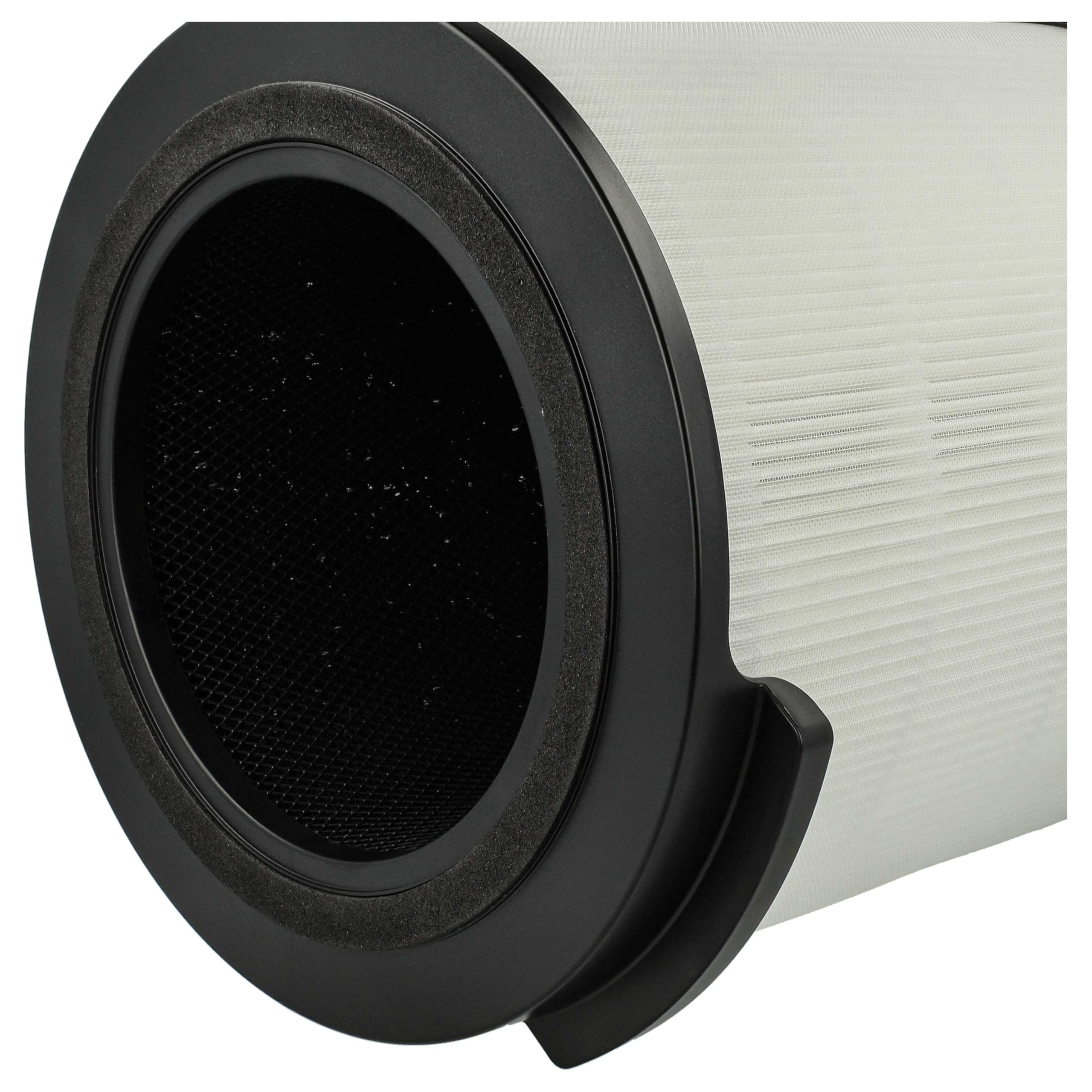 vhbw Filtr H13 kompatybilny z Philips AC1715/10, AC1715/11, AC1715/30 oczyszczacz powietrza, wbudowany filtr z węglem aktywnym