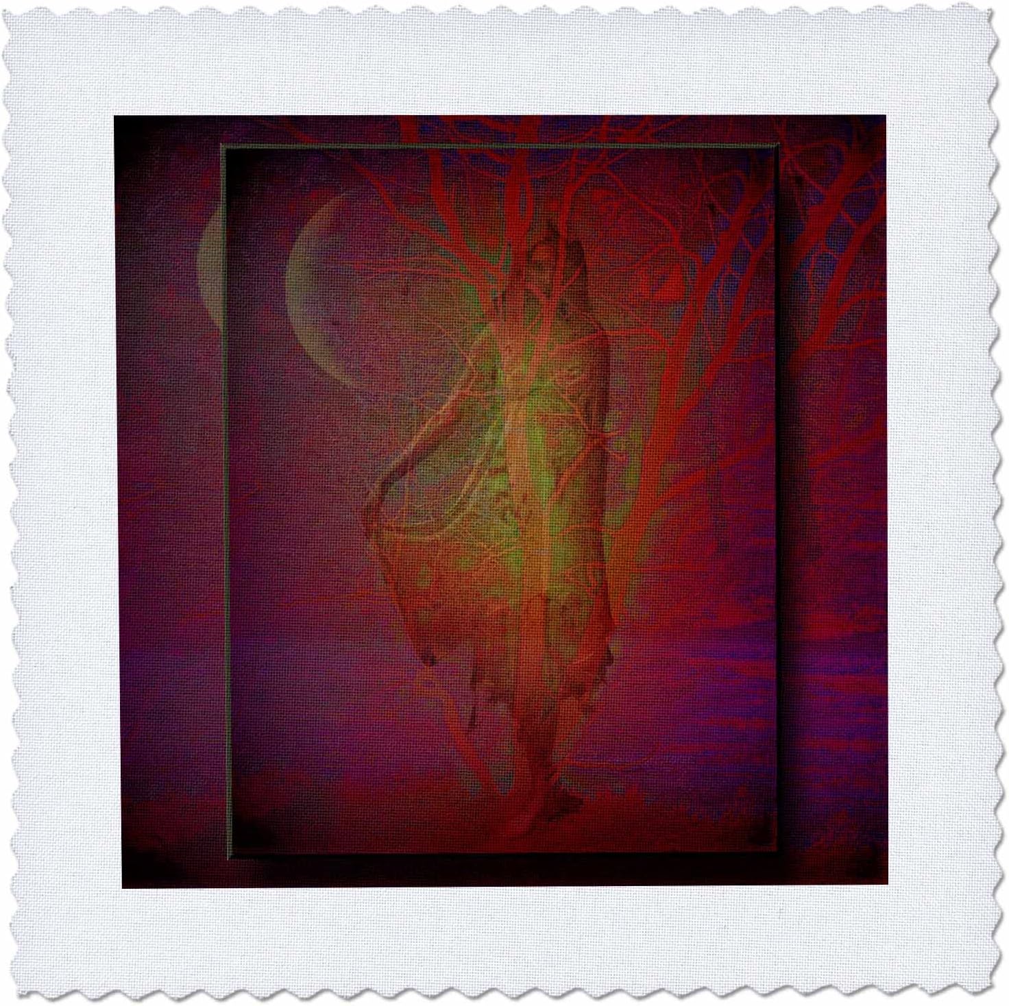 3dRose qs_22329_10 TREE GODDESS Wicca Pagan Gaia Wiccan Goddess Tree Nature spiritual Spirit Mythology Quilt Square, 25 by 25-Inch