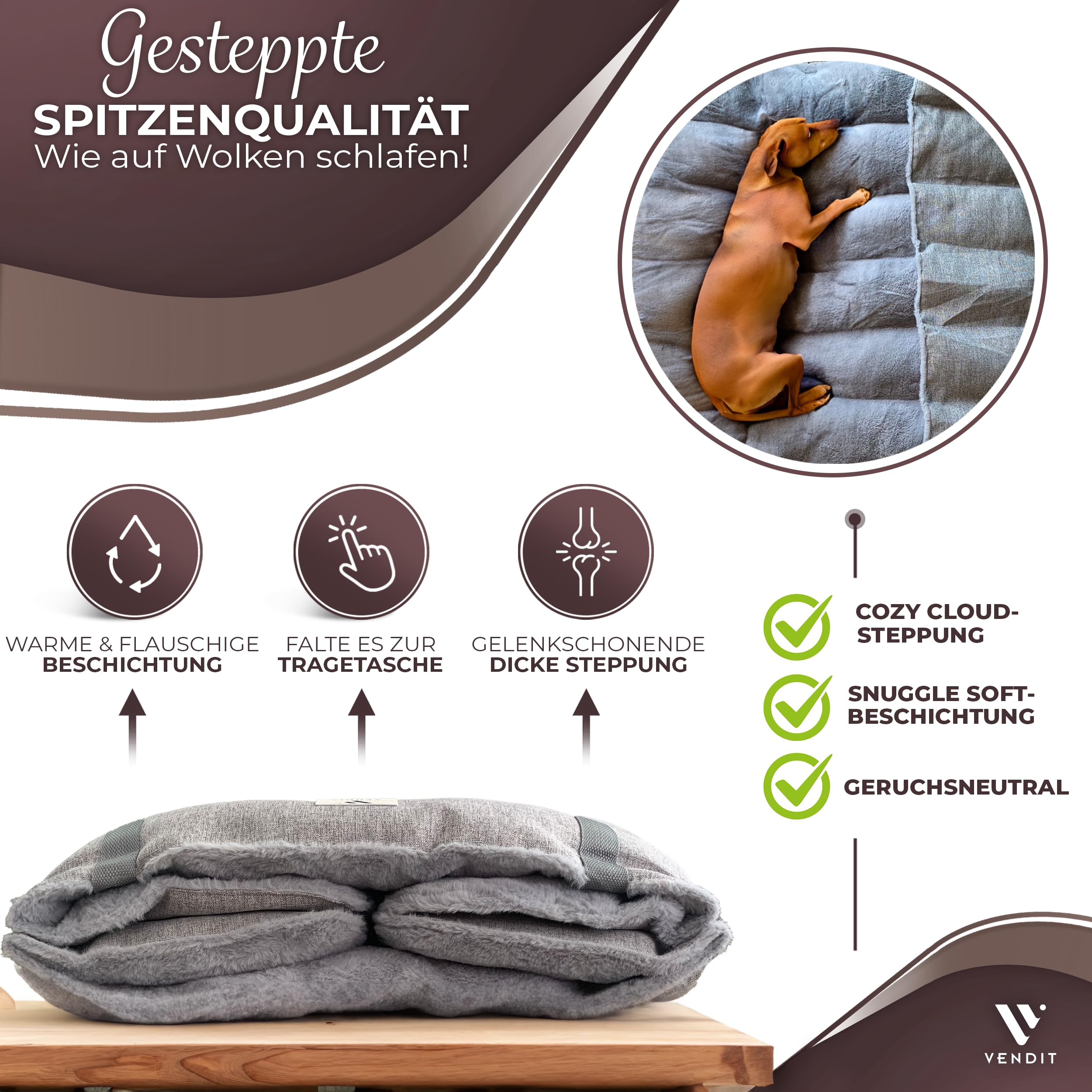 Veterinary Bed Hundedecke – Rutschfeste Tierdecke, 150x100 Cm, Waschbar, Warm & Absorbierend – Ideal Für Welpen & Hunde