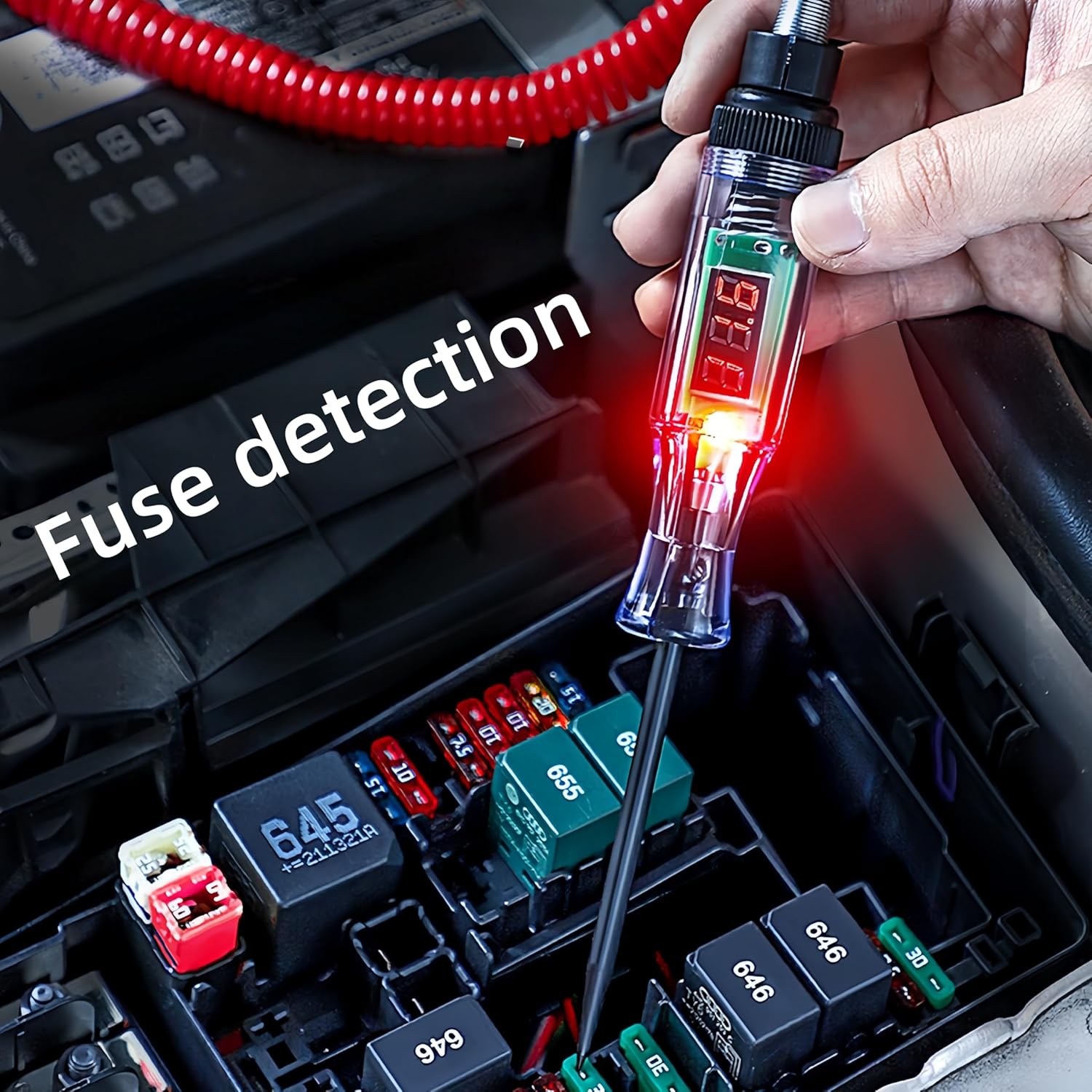 Automotive Circuit Tester performing fuse detection