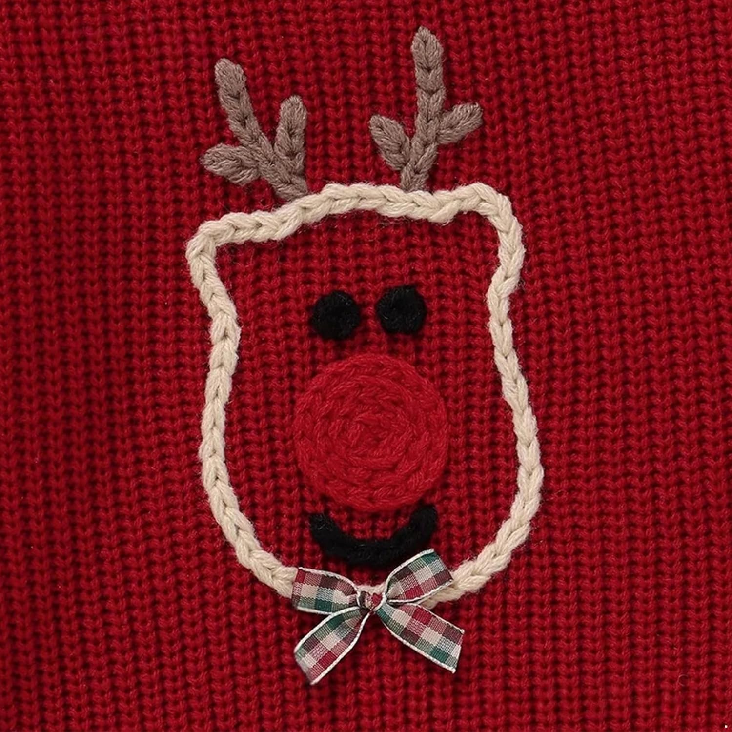 Toddler Baby Girl Knit Sweater Deer Pullover Warm Christmas Outfit