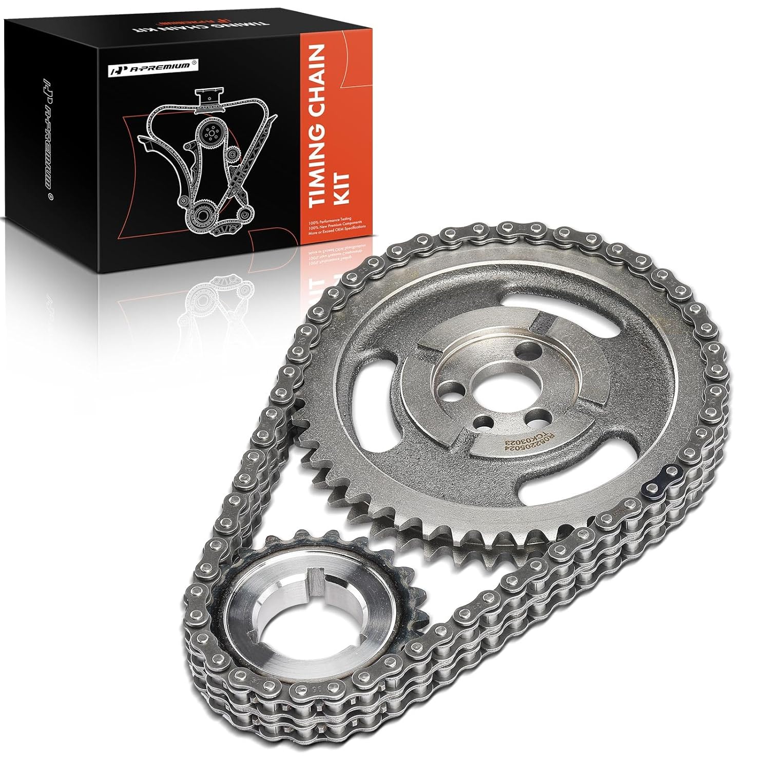 Kit de Corrente de Distribuição A-Premium com Sprocket [compatível com OHV, 6/8 Cilindros] para Chevy