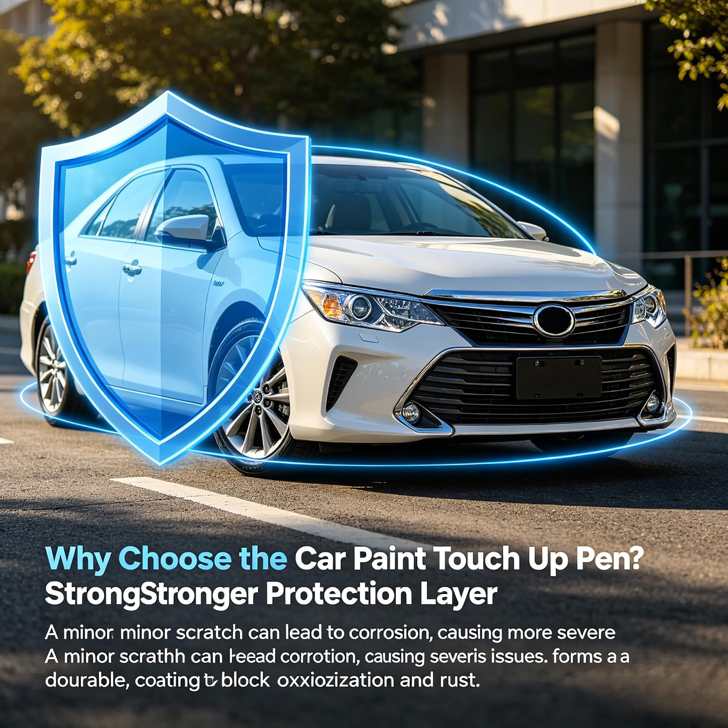 Blizzard Pearl Tricoat(070) Touch Up Paint for Toyota 2-in-1 Car Scratch Repair Pen for Rock Chips, Door Scratches & Paint Nicks Exact Color Match Quick Dry DIY Fix for RAV4 Camry Corolla