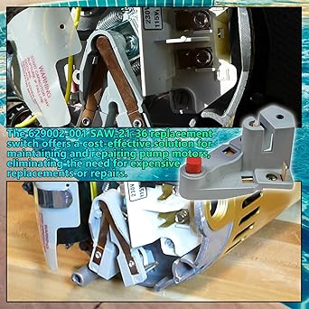 Single Speed Rotating Switch Part, Fit for A.O Smith Pumps,Stationary Switch Replace 629002-001,629002001,SAW-21-36