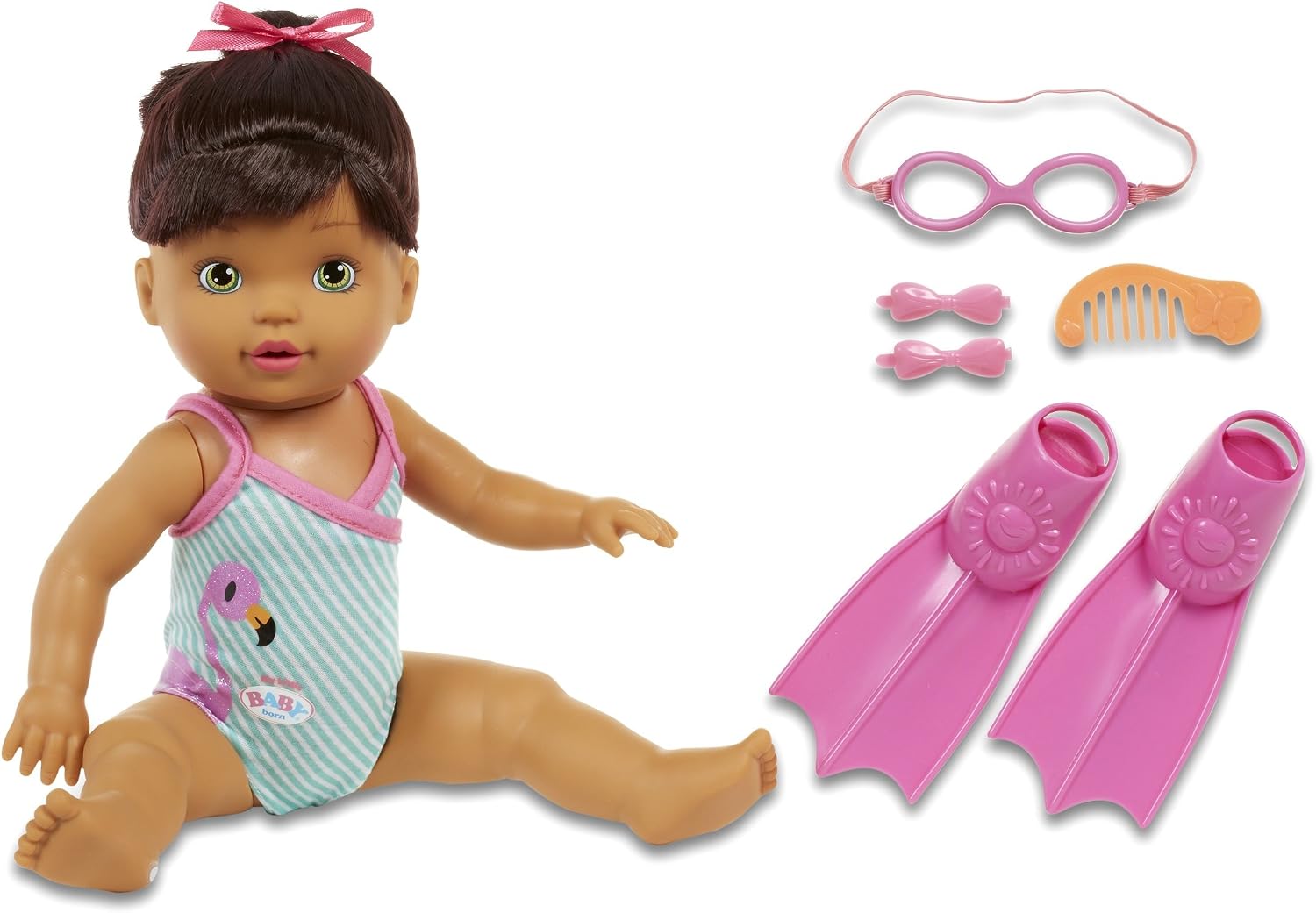 BABY born MOMMY, Look I Can Swim!- brunette