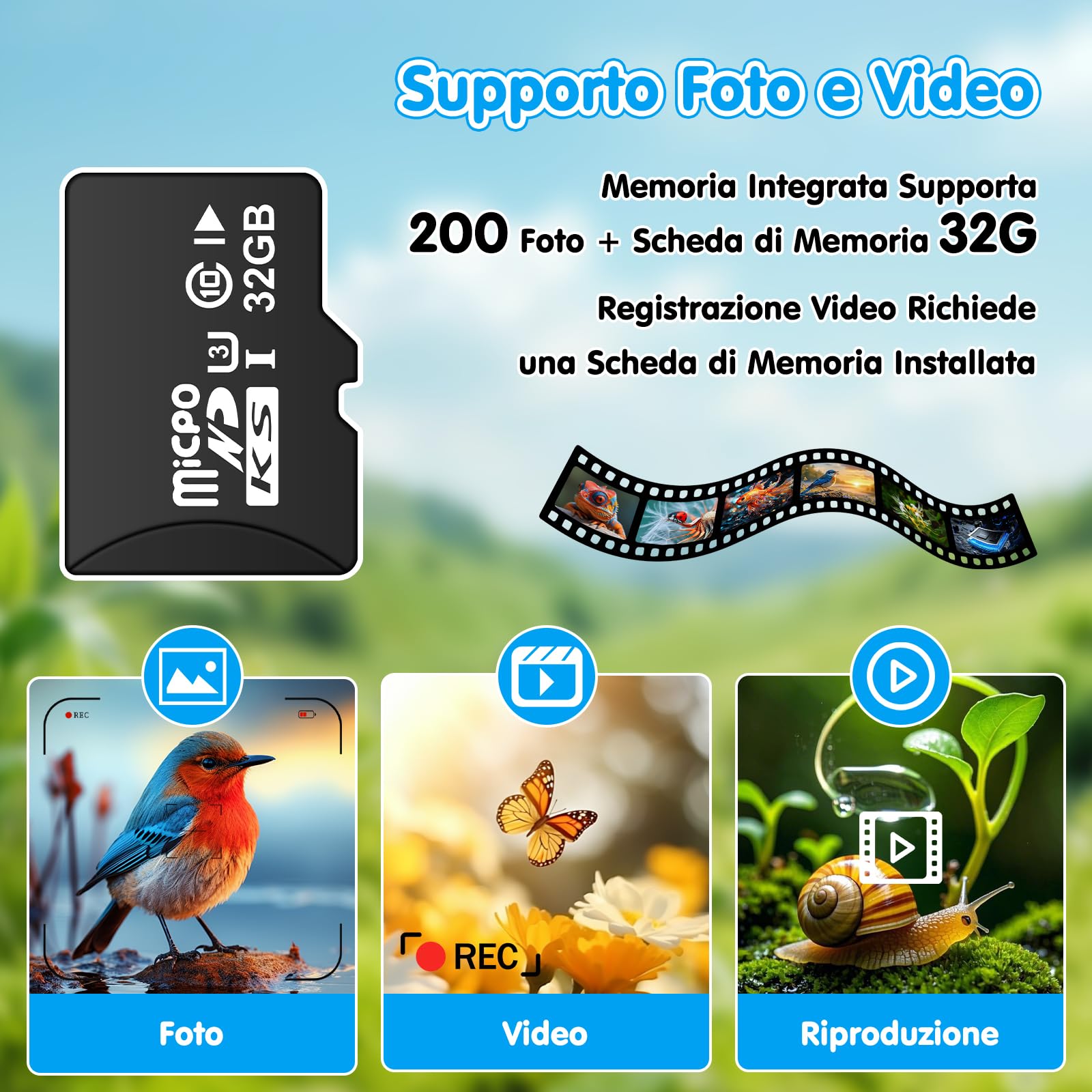 2 in 1 Microscopio Bambini e Telescopio, Microscopio Digitale Bambini con Scheda 32GB, 1000X Microscopio Portatile con Schermo IPS da 2,0 Pollici e 8 Luci LED, Regalo per Bambini dai 3 Anni
