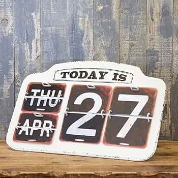 Amazon.co.jp: アメリカン クラシック メタル 卓上 カレンダー