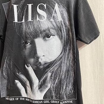 Amazon.co.jp: BLACK PINK LISA ブートレグ Tシャツ L ブラック
