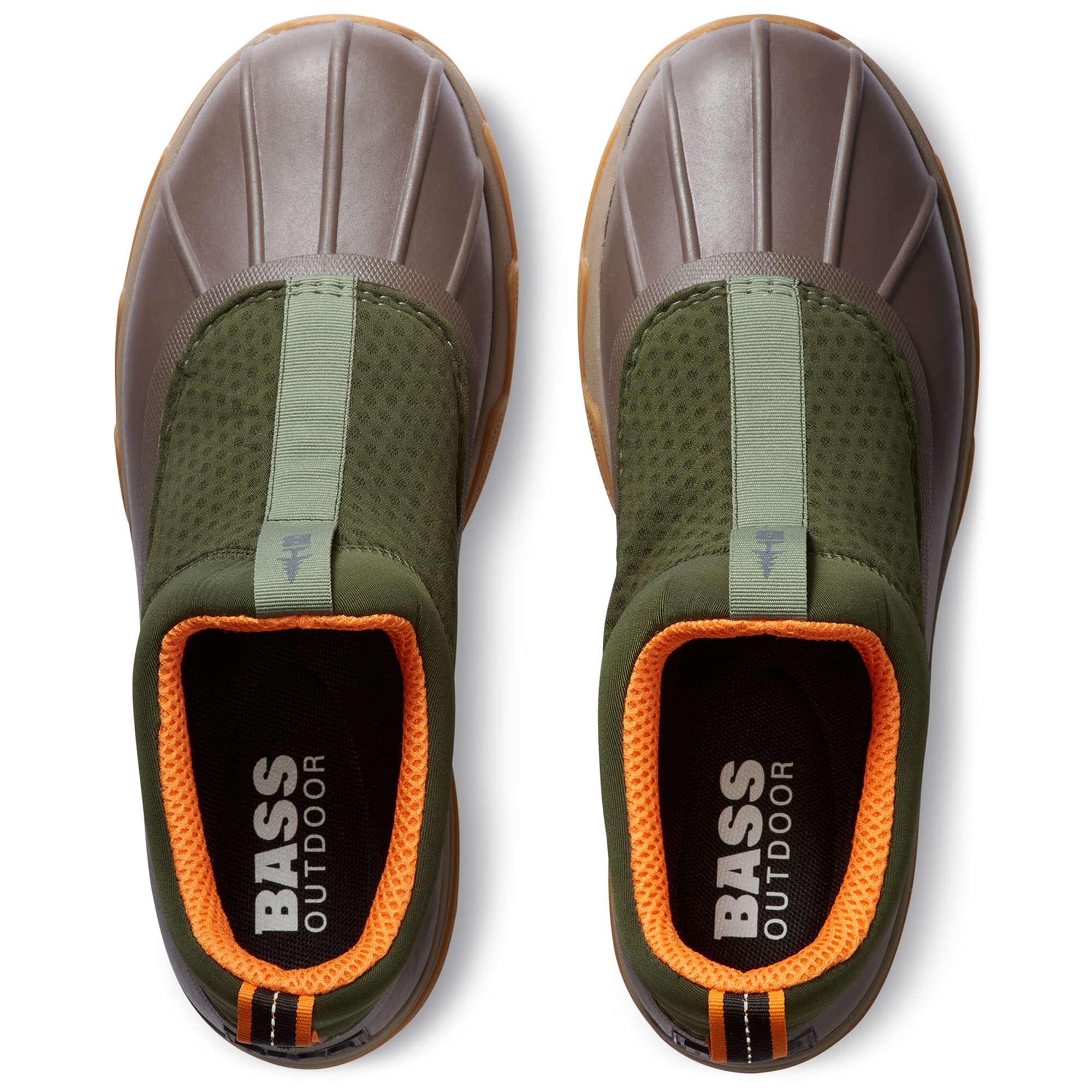 BASS OUTDOOR Men's Field Duck Low SLIPO Rain Shoe, DEEP LCHN GN, 11