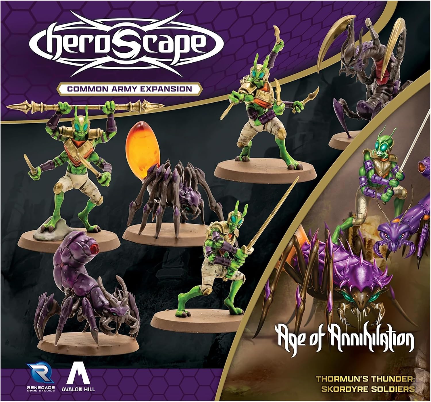 Renegade Game Studios Heroscape Skordyre Soldiers Common Army Expansion, 6 Miniatures Tabletop Battle