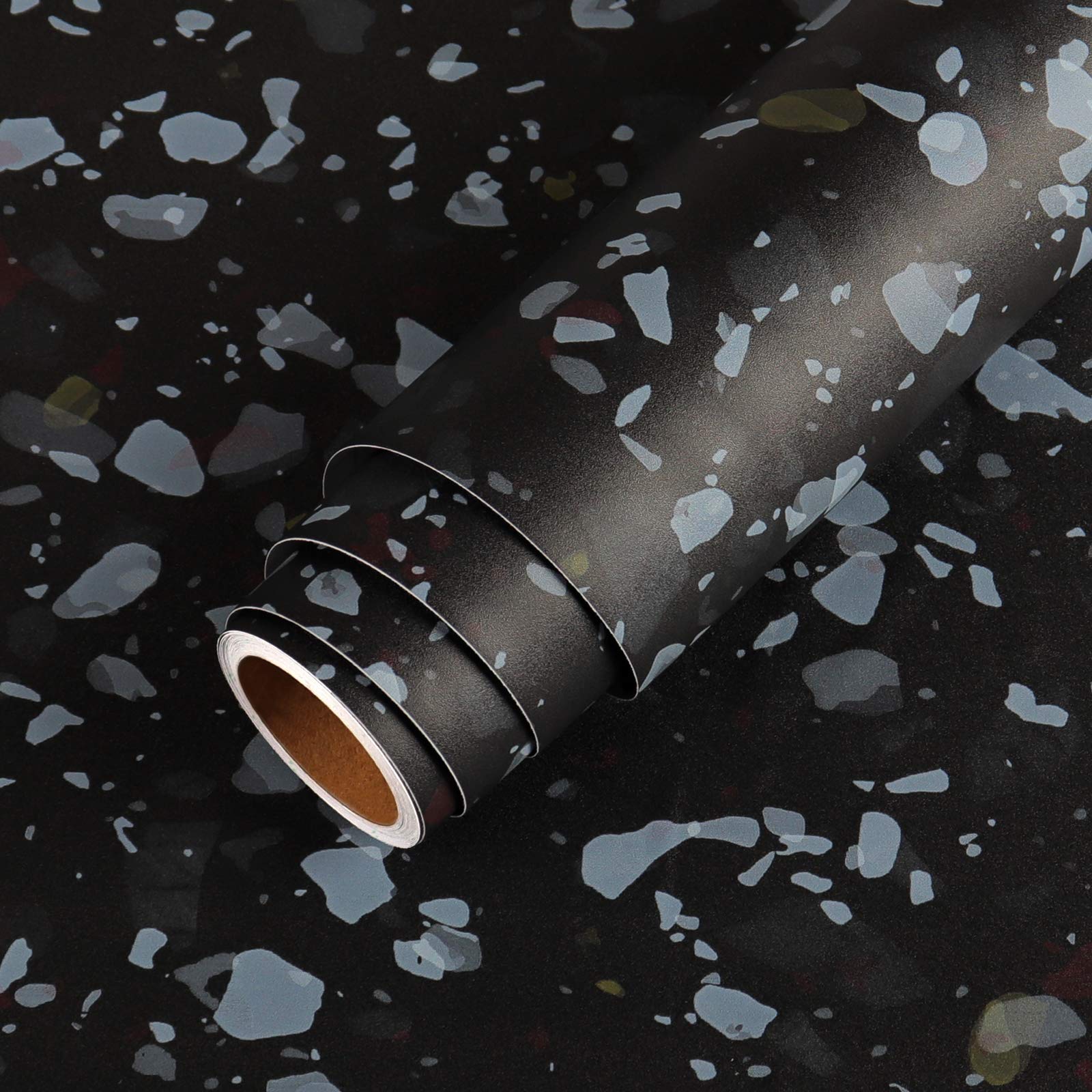 Buy LaCheery 24"x160" Black Granite Contact Paper for Countertops