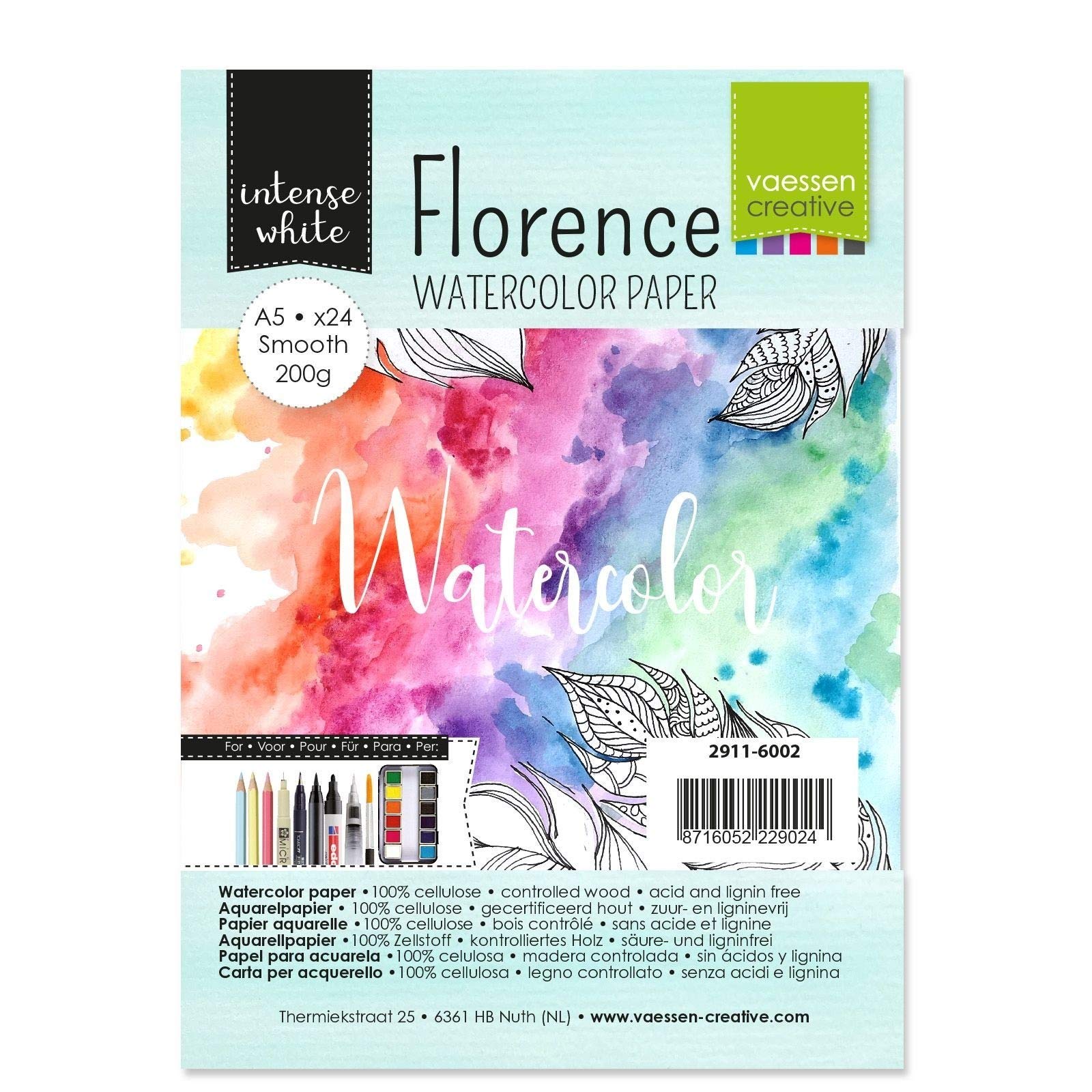 Vaessen CreativeFlorence Hot Pressed Watercolour Paper