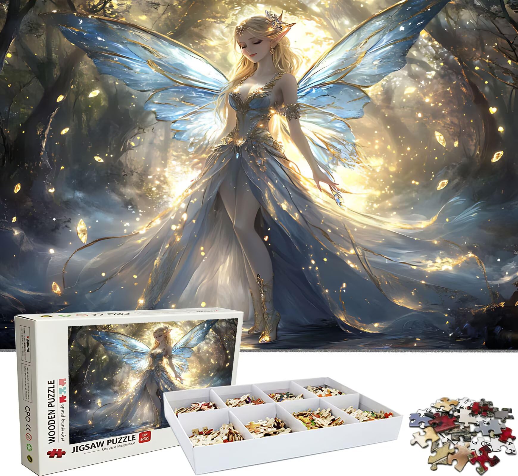 Puzzle 1000 elementów, drewniane puzzle dla dorosłych - Impossible Puzzle 75 x 50 cm niffy gra myśleniowa i łamigłówka dla kobiet i mężczyzn, gra rodzinna na wieczory z grami, prezent dla kobiet