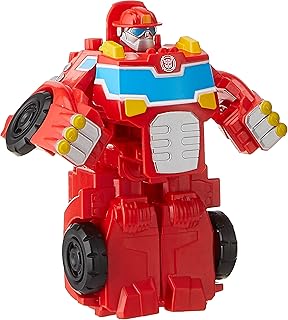 Transformers Playskool Heroes Rescue Bots Academy Classic Heroes Team Heatwave The Fire-Bot Converting Toy, 4.5-Inch Action Figure, Kids Ages 3 and Up