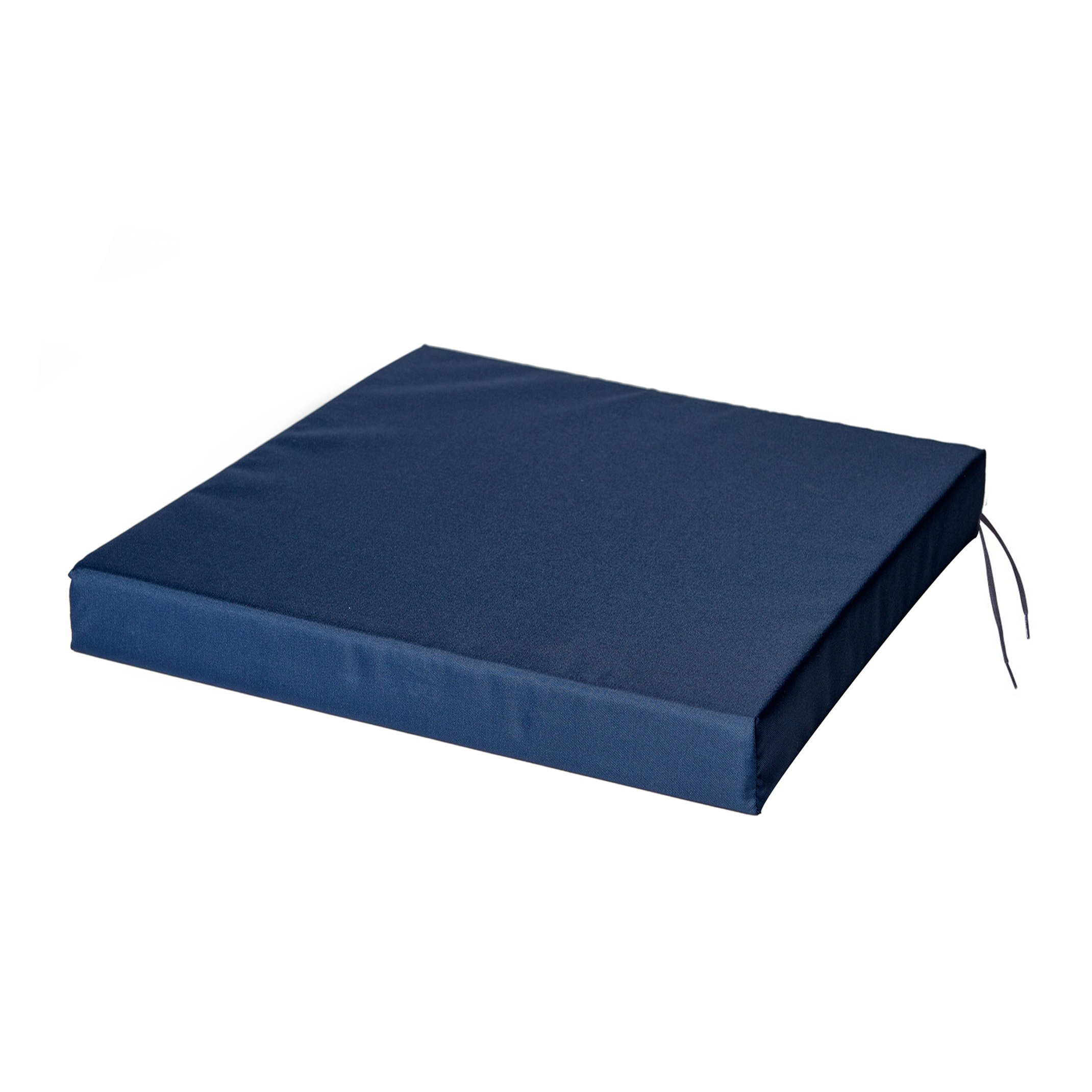 SOFTILLO Patio Chair Cushion with Seat Ties - Indoor and Outdoor Furniture Seating - Water-Resistant Polyester - Kitchen Dining, Lawn & Garden - 50x44x4cm - Dark Blue — image 1