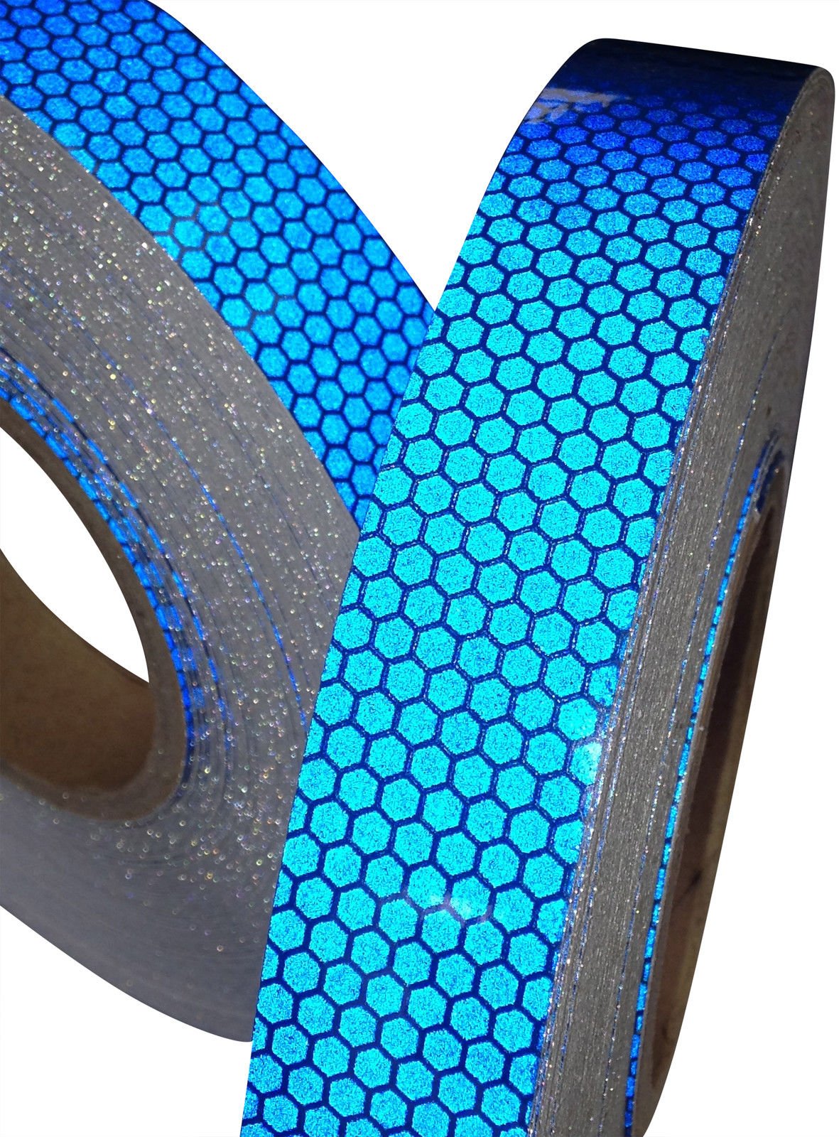 Hi Viz High Intensity Reflective Tape Blue 25mm X 2.5m Weatherproof Strong