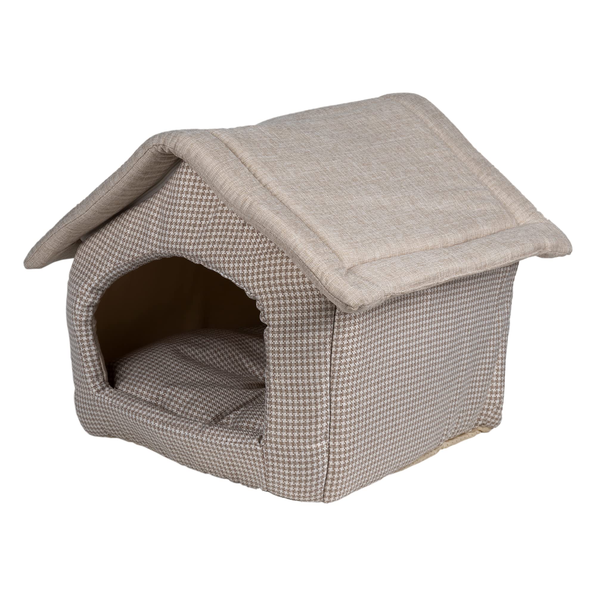 Cofan Set de Productos del hogar para Mascotas | Kit de 4 Accesorios para el Bienestar de Las Mascotas | Casa, Cama, comedero Bebedero y Juguete