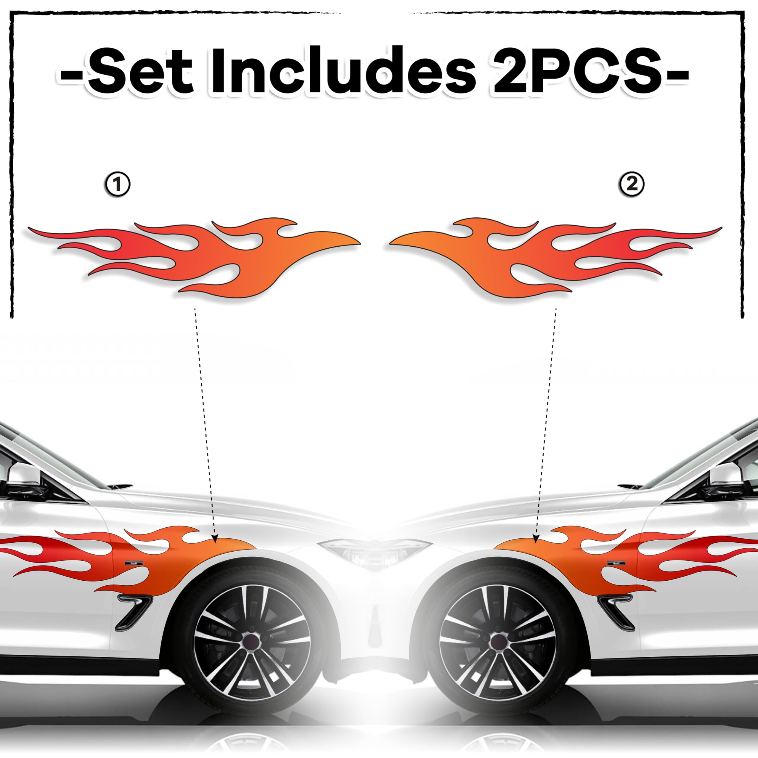 Autocollants et décalcomanies pour voiture de sport, SUV, pick-up