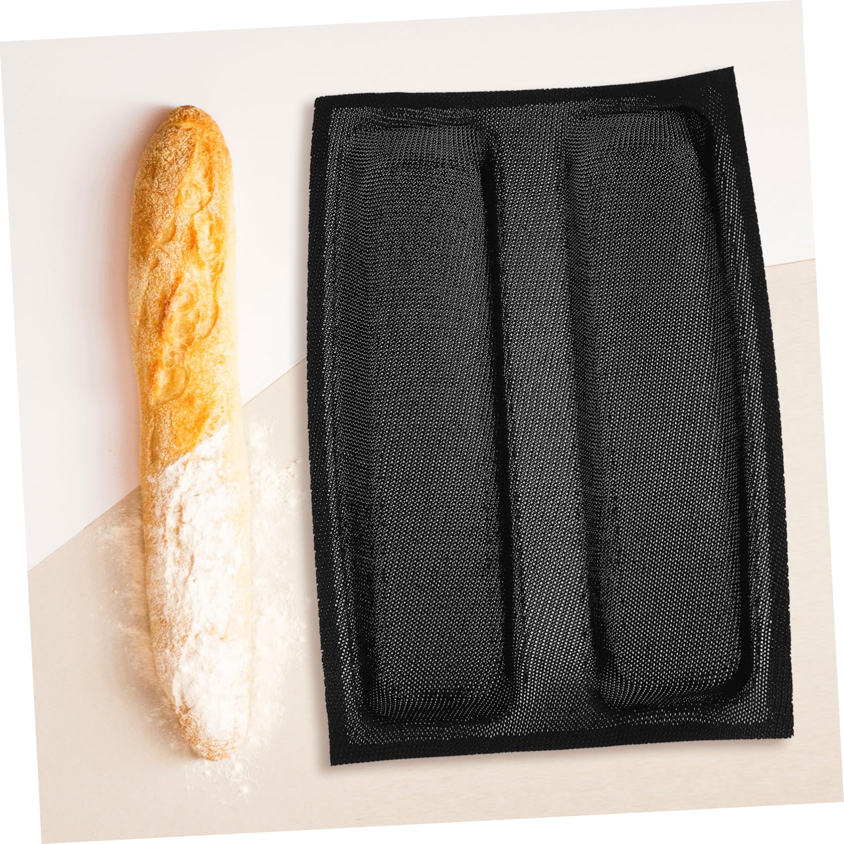 MAGICLULU Lot De 2 Moules À Antiadhésifs En Silicone À 2 Vagues Forme De Français Démoulage Facile Pour La Maison Et Le Restaurant
