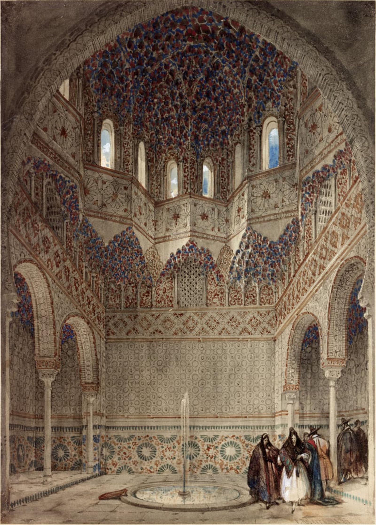 Pintura de lienzo de la Alhambra de Granada para decoración 5