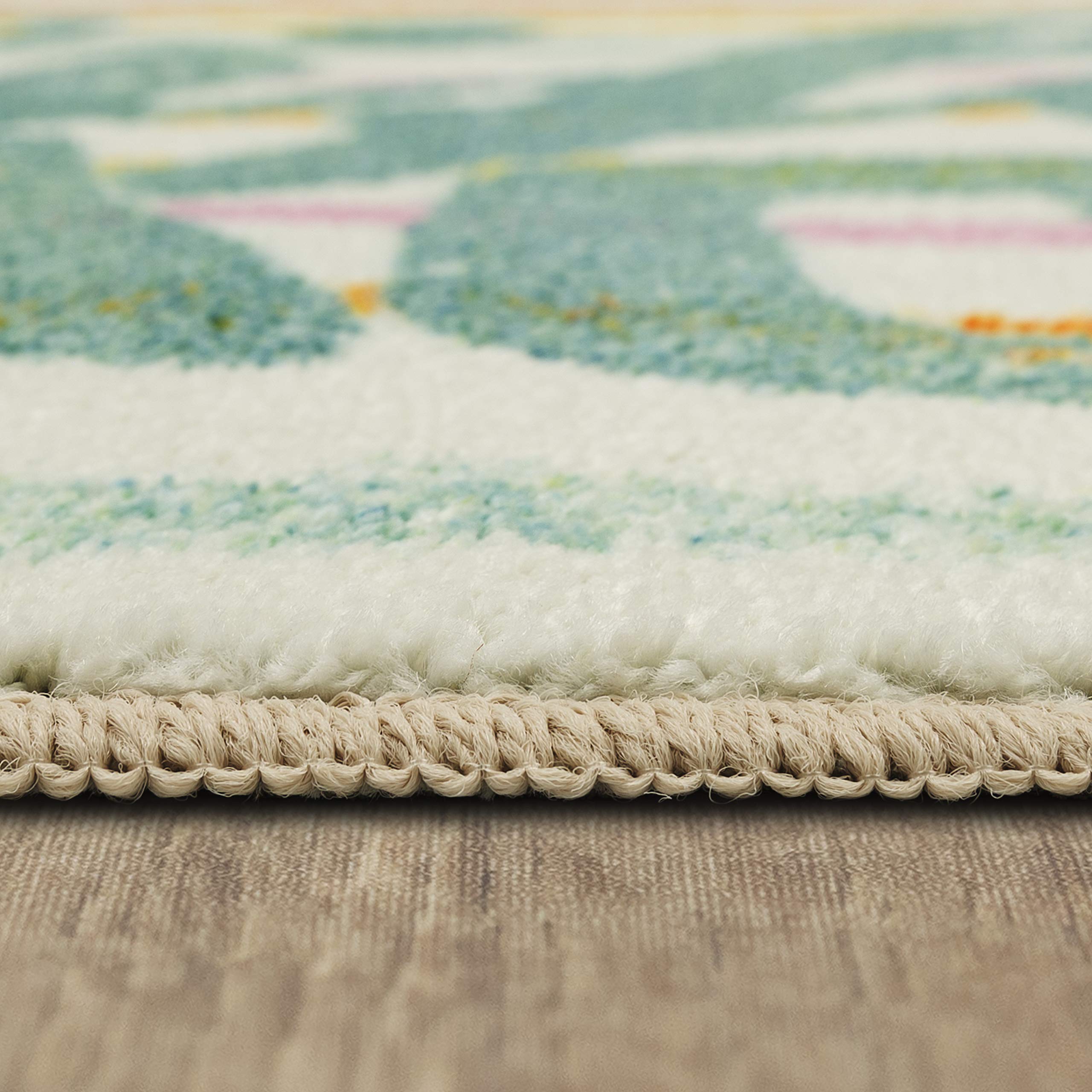 Maples Modern Floral Collection Skid Resistant Indoor, 42 OFF