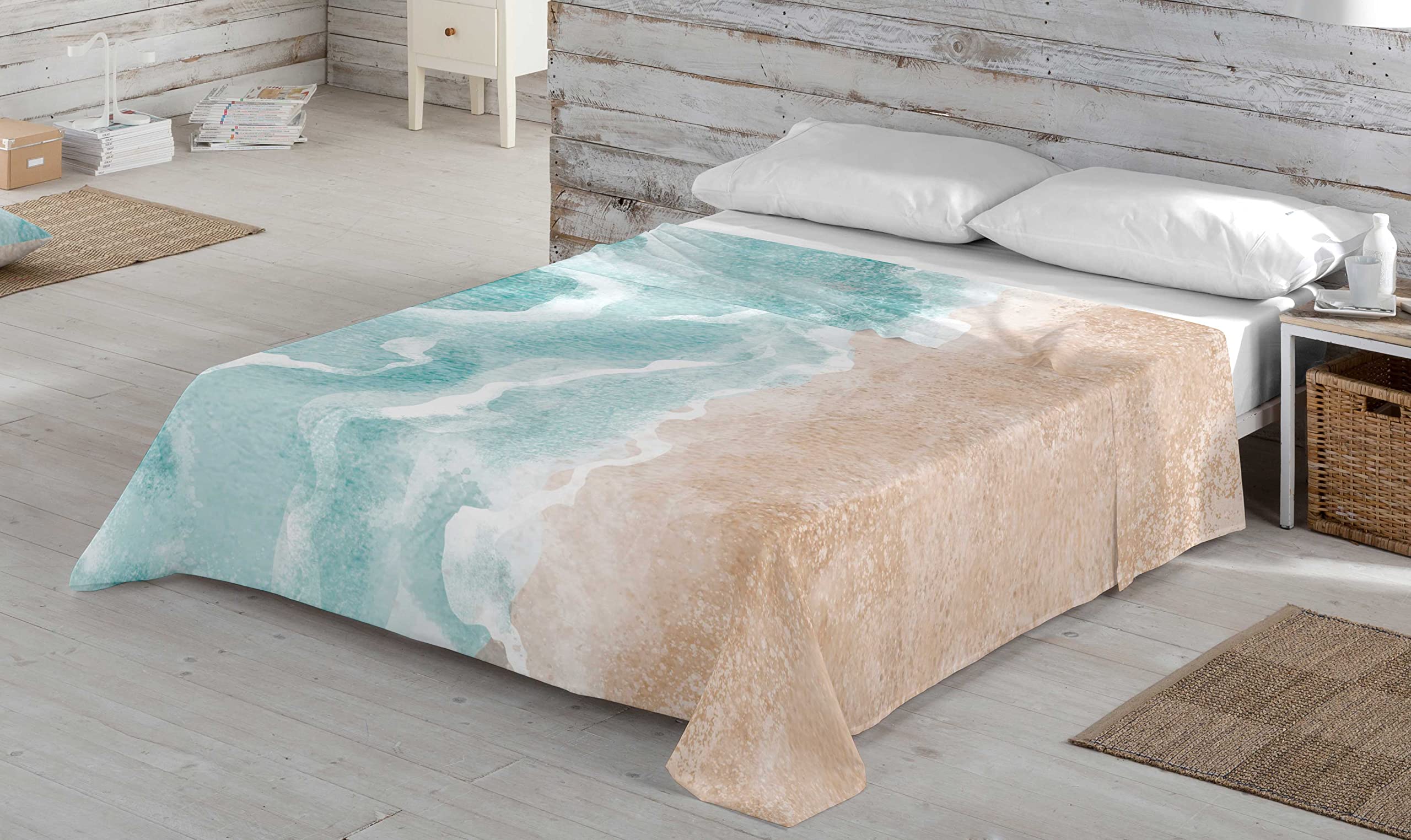 NATURALS ICEHOME Juego de sábanas Sea Salt Cama 150