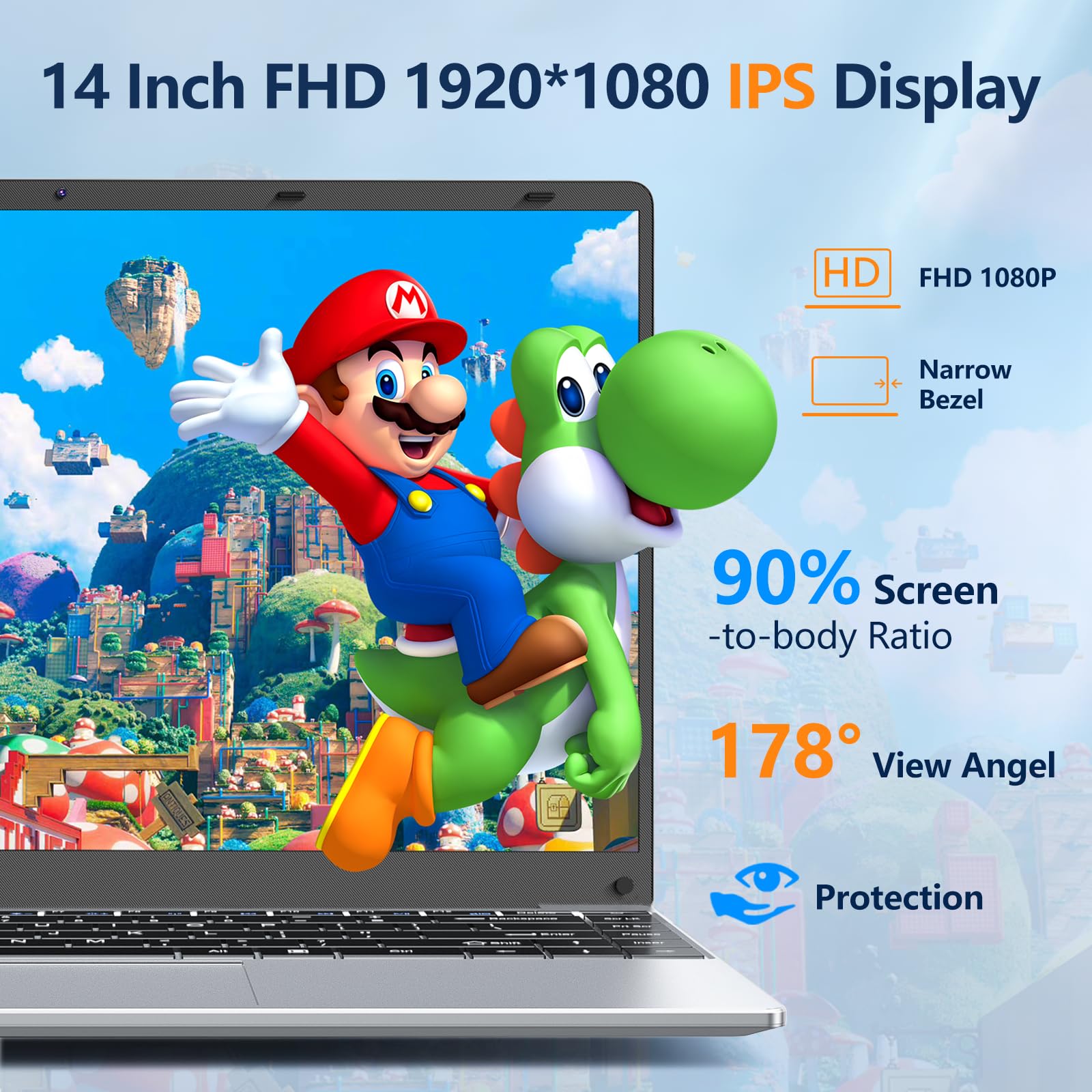 Amazon.co.jp: NIAKUN 14インチ ゲーミングノートパソコン N5095