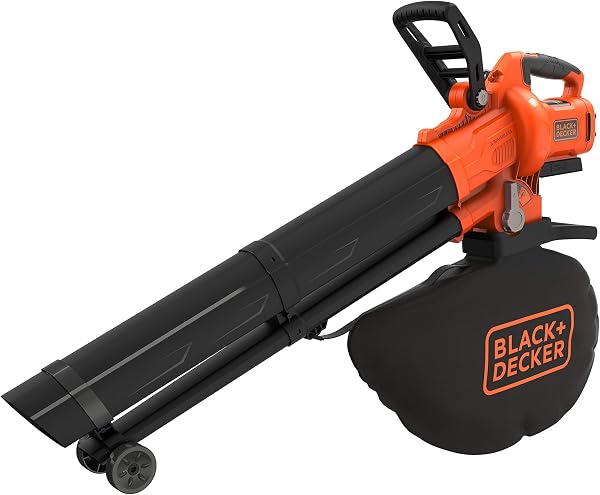 Aspirateur souffleur broyeur sans fil 36V, 270 km/h, sac 45 L, moteur brushless