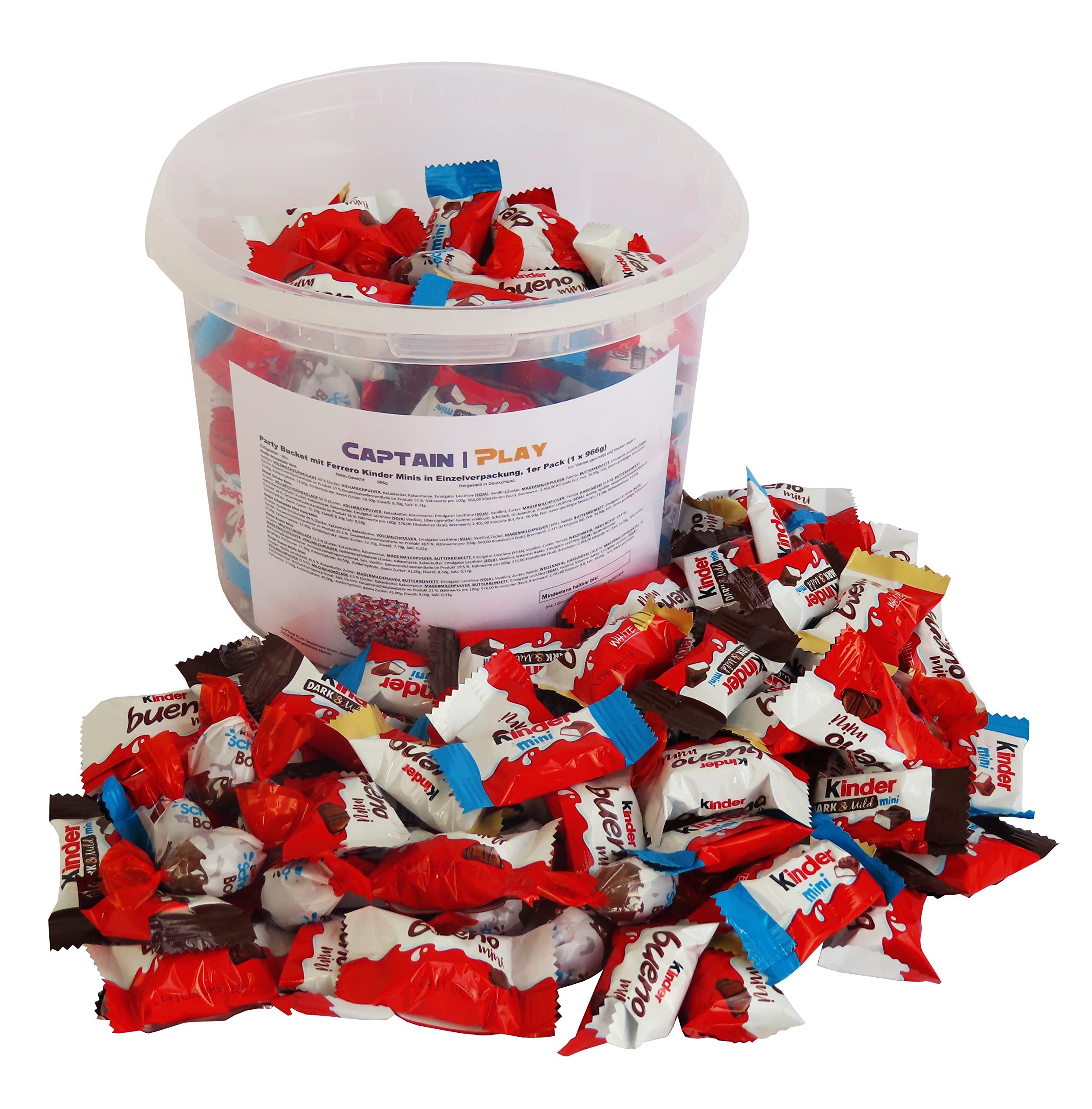 Party Bucket con Kinder Mini specialità 966g