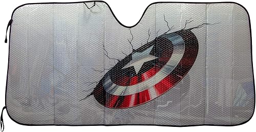 Miniatura 3 de Parasol Plasticolor 003694r01 Harley Quinn Warner Brothers Urban Acordeón , Captain America Marvel, escudo roto