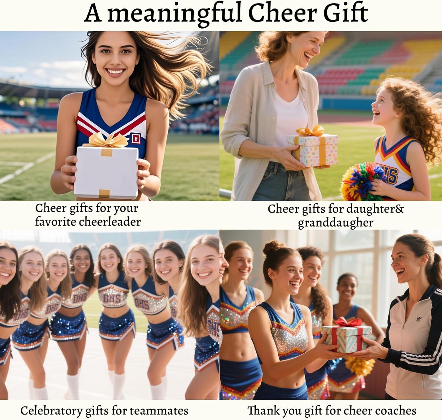 Cheer Necklace,Cheerleader Gifts,Cheerleader Necklace for Girls,Cheerleading Gifts,Cheerleading CoachGifts,CheerGifts for Daughter Granddaughter Coach,Cheer TeamGifts with Inspirational Card - Image 7