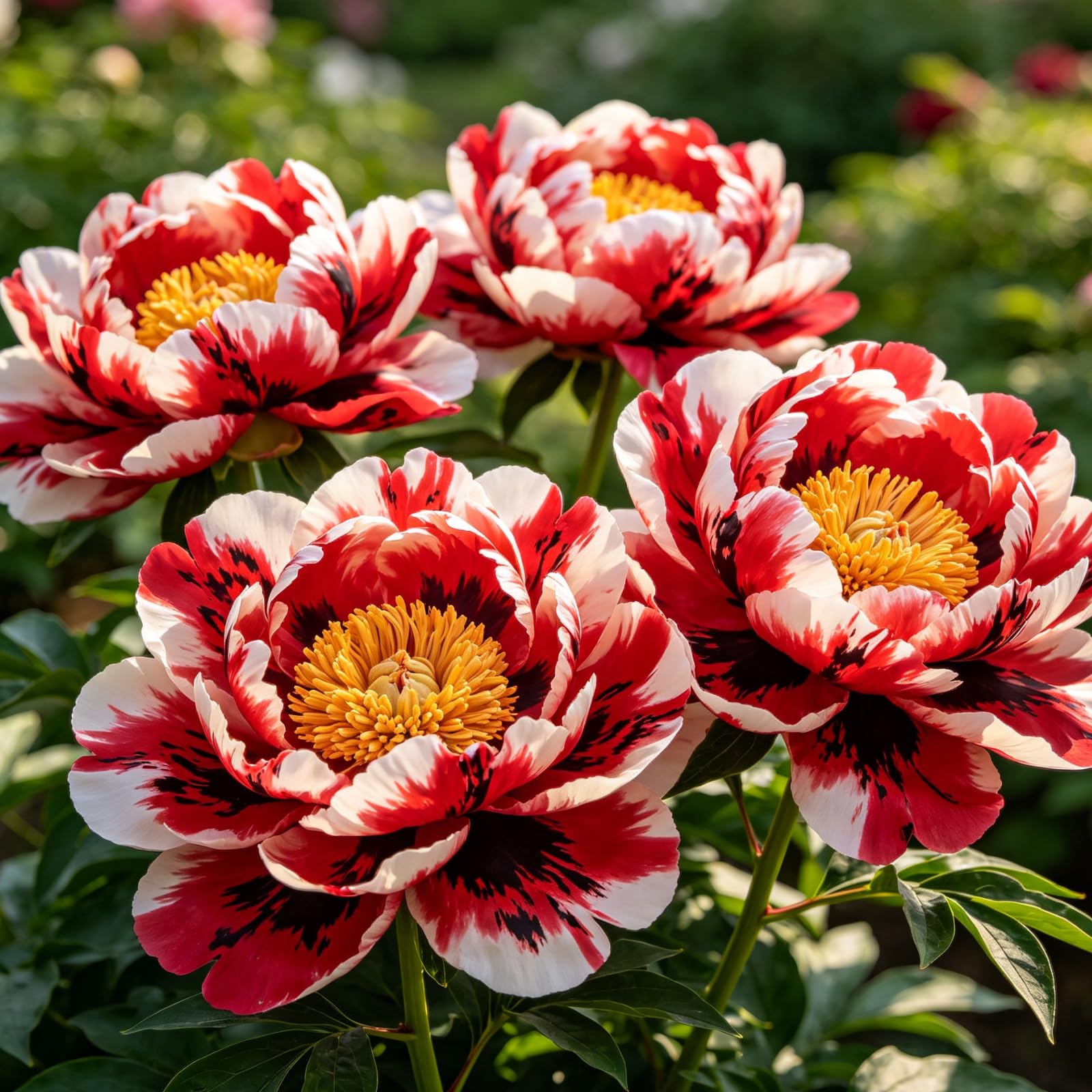 Bulbi di Peonia/Crescita sorprendente/Perenni Resistenti/Ideali per Balconi e Giardini-5Rizomi-F