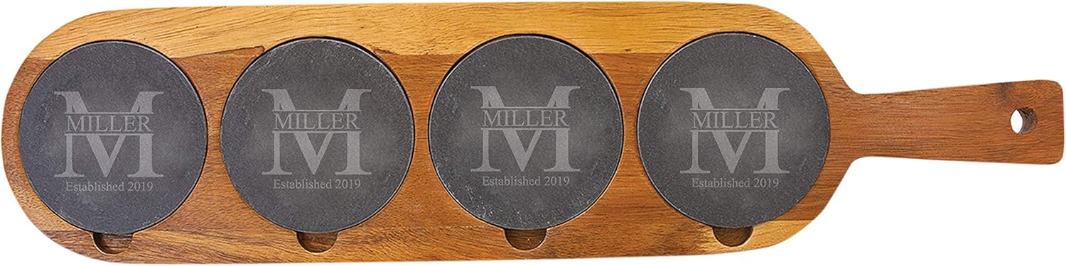 Miller Personalized Coaster Serving Board