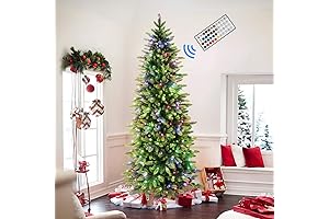 Alupssuc 6ft Prelit Artificial Hinged Christmas Tree