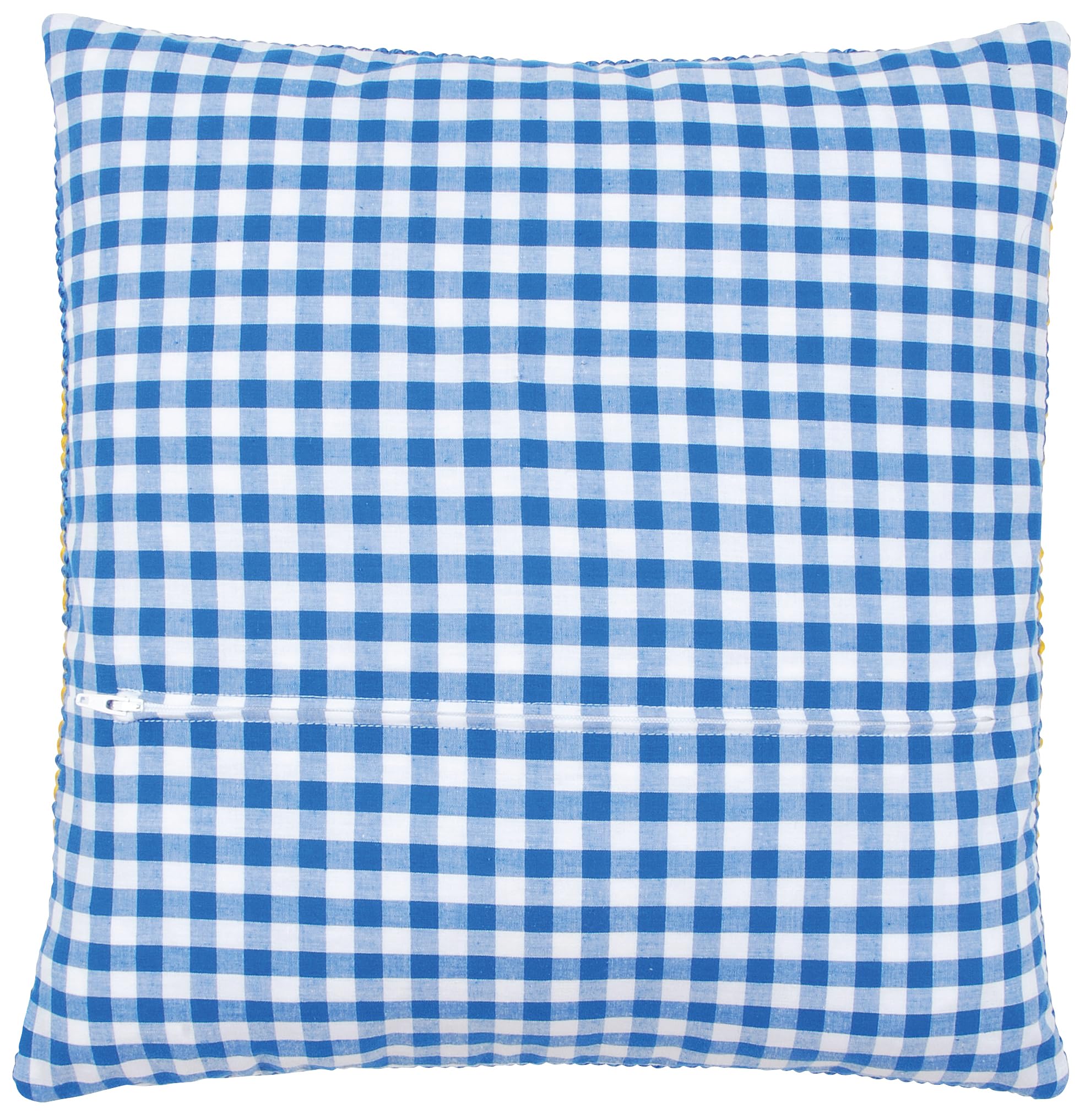 Dorso Per Cuscino Vervaco Blu 45x45 Cm Con Zip – Fodera Posteriore In Cotone Per Punto Croce, Rifinitura Lavori Di Ricamo Fai Da Te