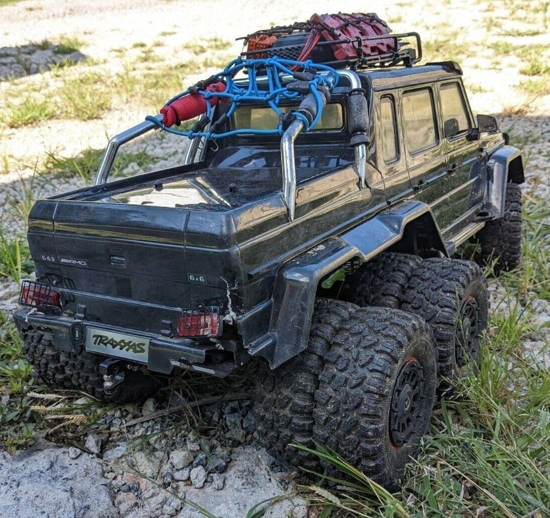 MOHERO TRX6 Rear Wheel Dually Conversion Kit - Single Wheel to Two Wheel Conversion Kit for Flatbed Hauler T6 G63 1/10th RC Car Upgrade Part
