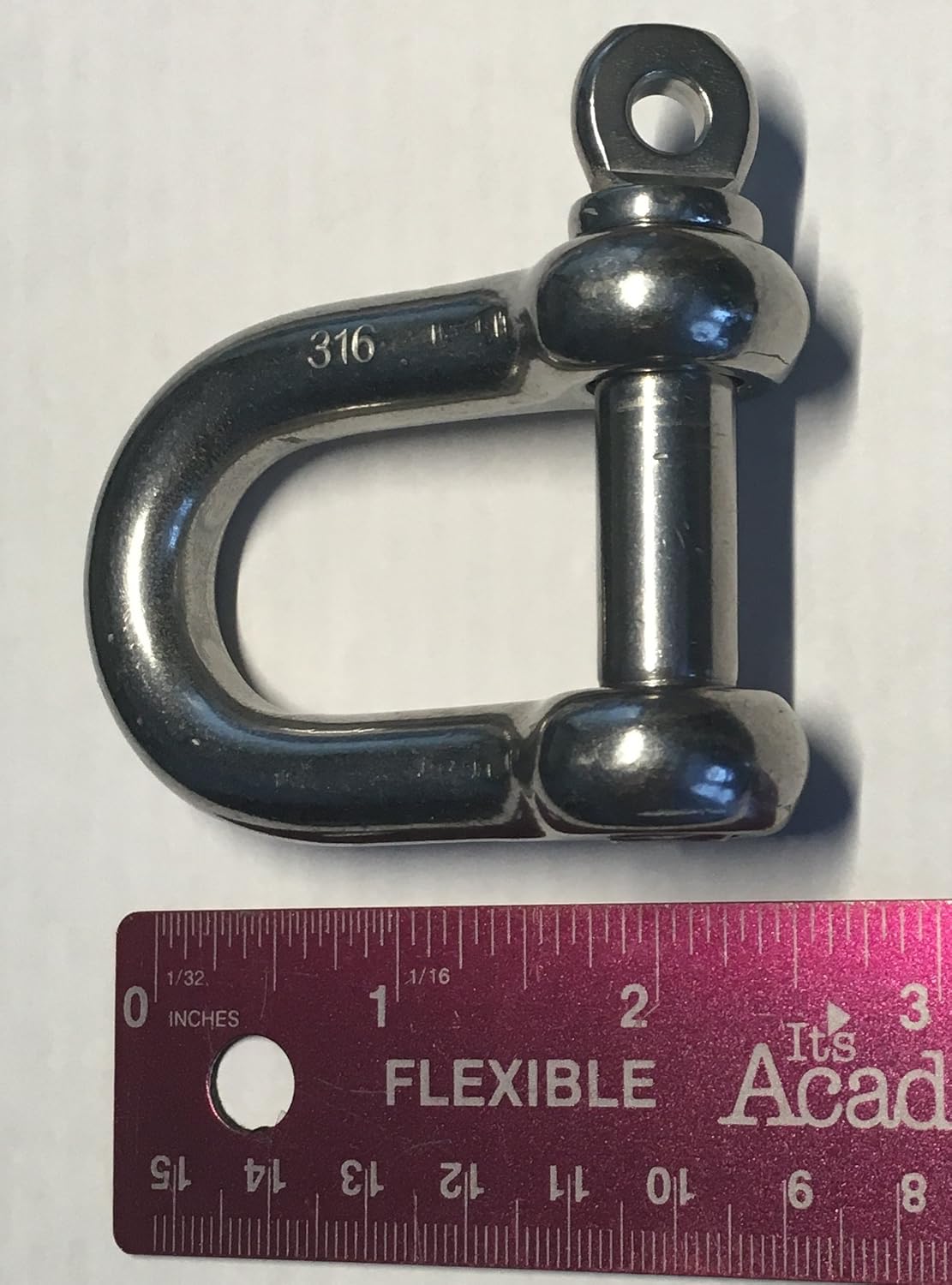 US Stainless Stainless Steel 316 Forged D Shackle Marine Grade 1/2" Dee (12mm) - Image 6