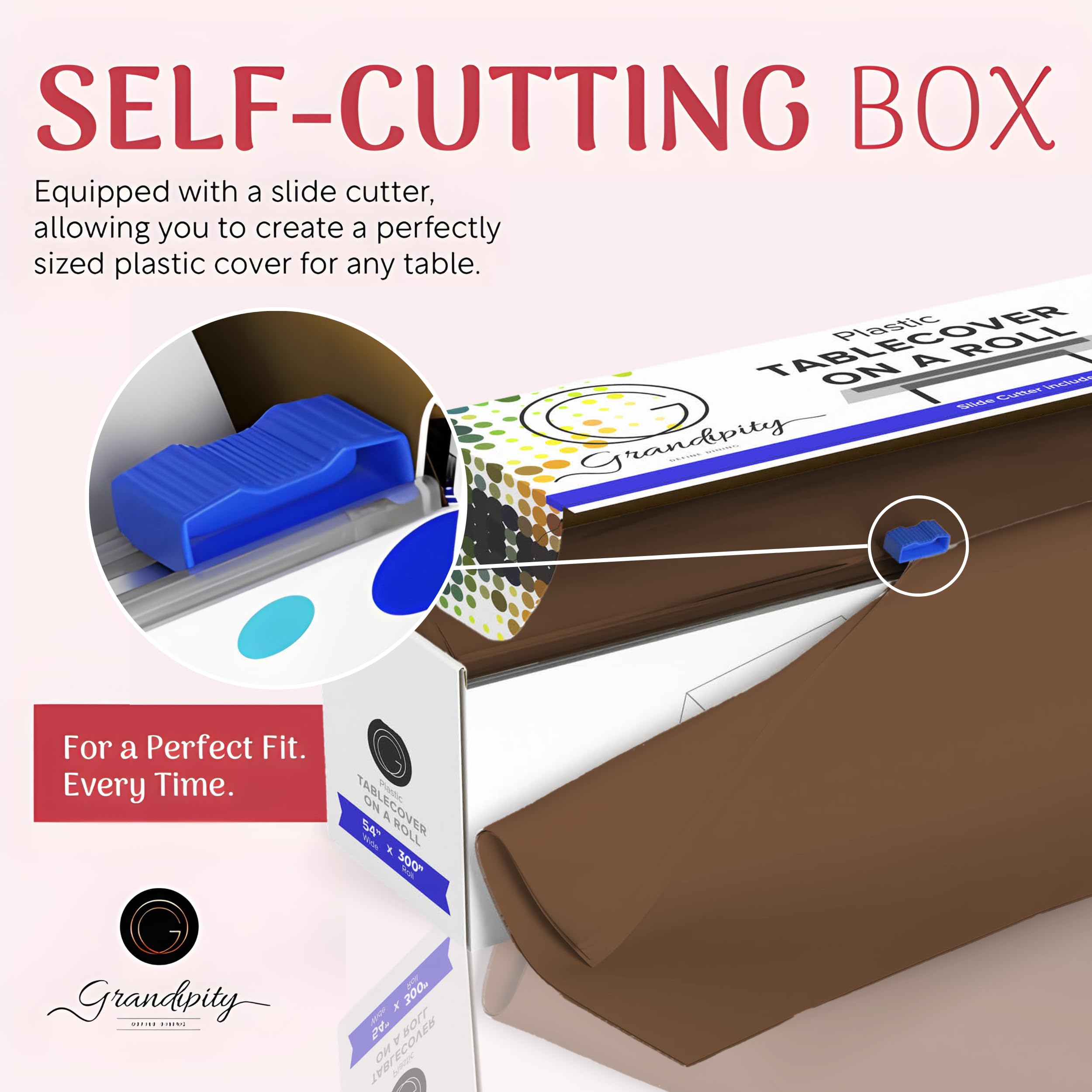 Grandipity Plastic Tablecloth Roll - 54