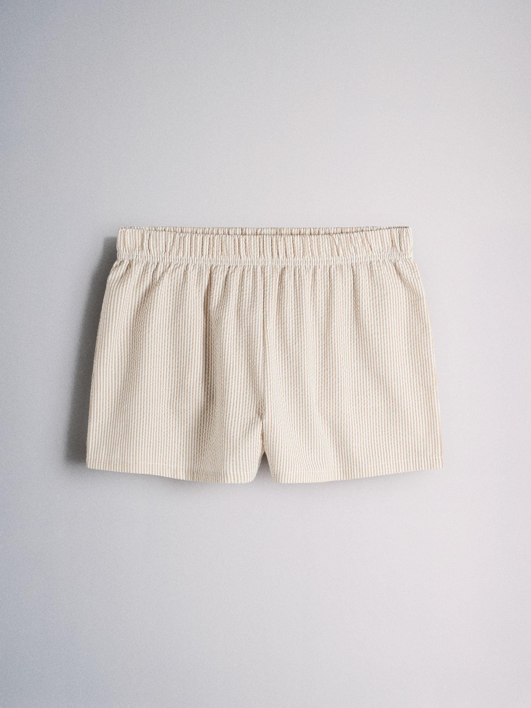 THE SET Damen 2er-Pack Seersucker-Pyjama mit Knopfleiste
