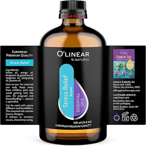 Miniatura 6 de O'Linear Mezclas de aceites esenciales para aliviar el estrés, aceite esencial calmante para difusor, aceite de mezcla relajante de aromaterapia,