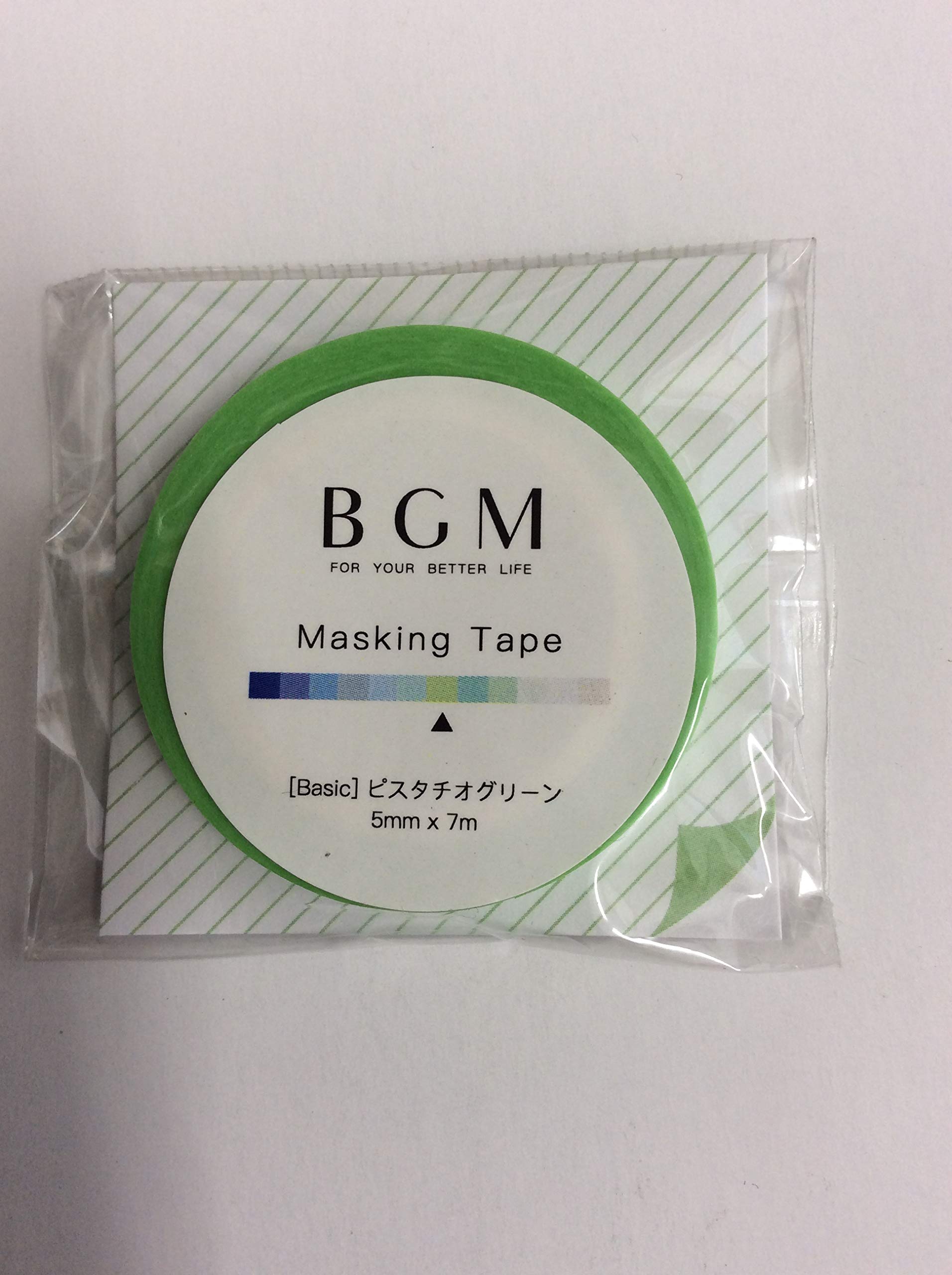 Amazon | BGM マスキングテープ ベーシック5mm BM-BS019 ピスタチオ