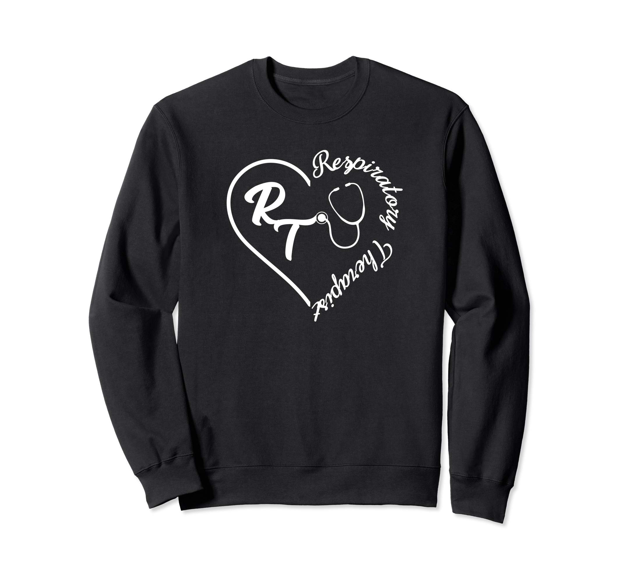 Cute Respiratory Therapist Gift RT Heart Respiratory Therapy Sweatshirt