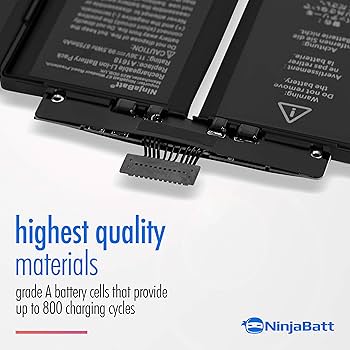NinjaBatt Battery A1618 for Apple MacBook Pro Retina 15