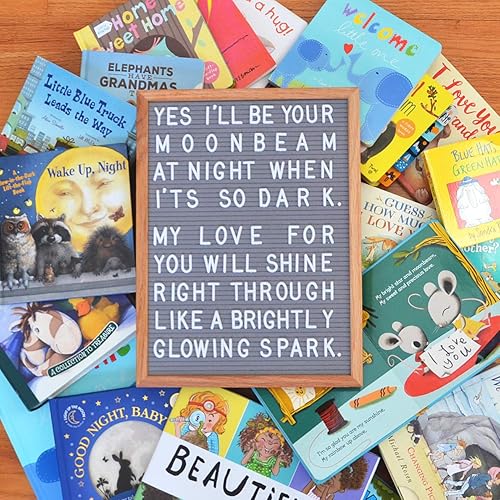 Miniatura 75 de Letrero de fieltro negro y letras blancas de 10 x 10 pulgadas Este letrero personalizable incluye 300 letras de plástico y marco de roble., Negro