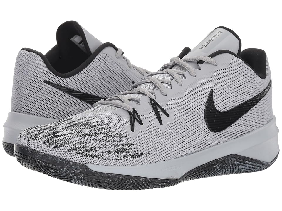 

Nike Zoom Evidence II (Wolf Grey/Black/Black) Men's Basketball Shoes