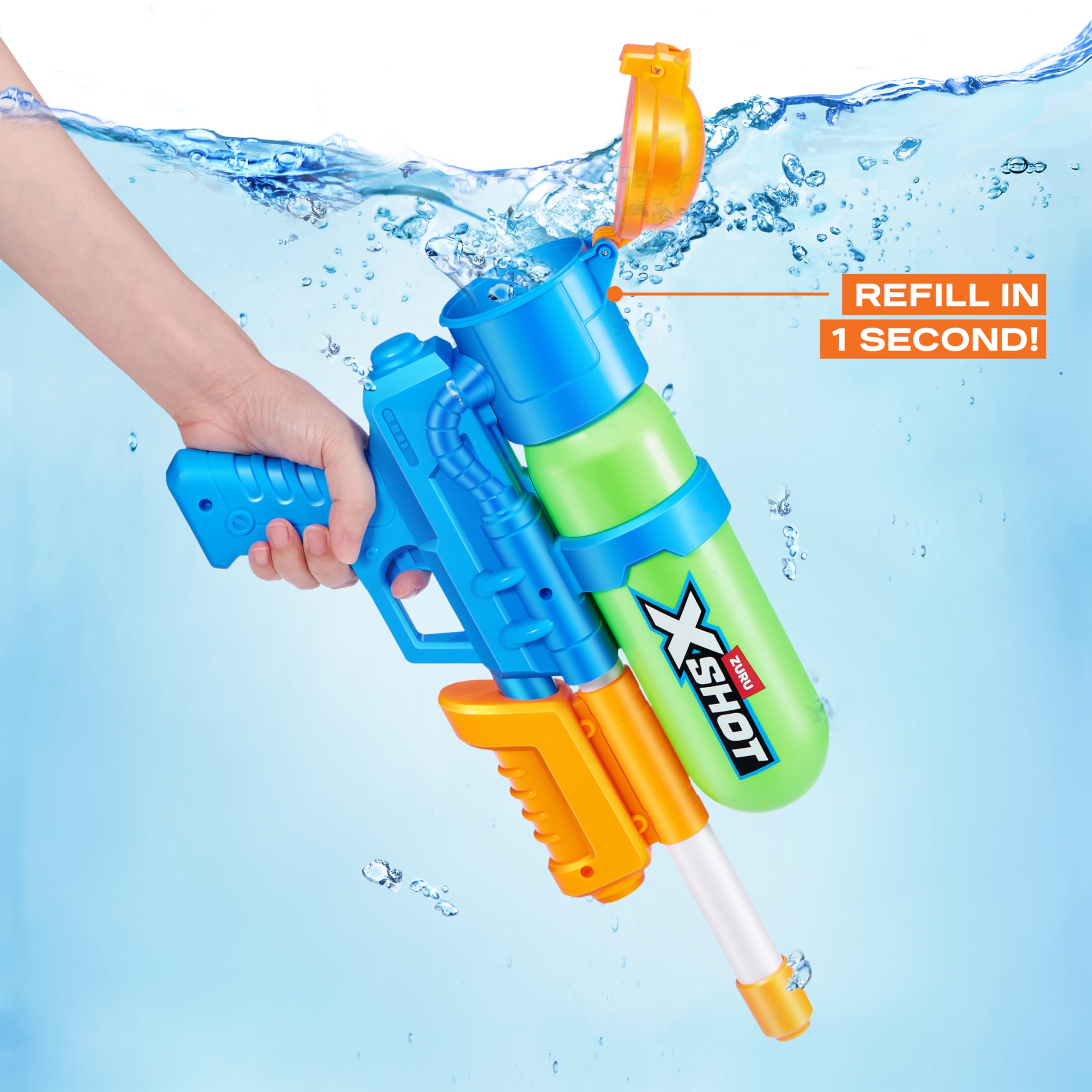 XSHOT Water -FAST FILL-SERIES 1-RETRO BLASTER GREEN