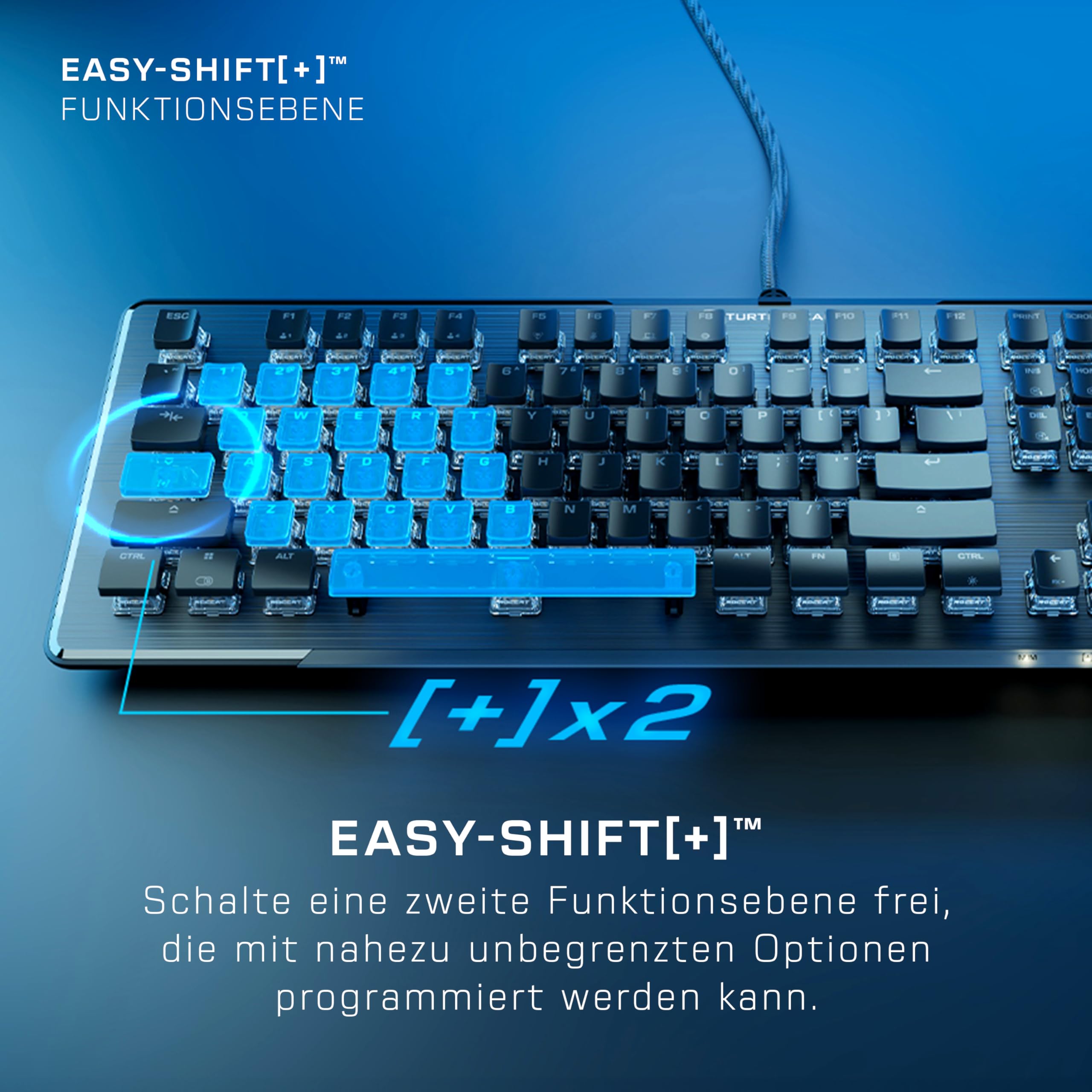Turtle Beach Vulcan II Mechanische PC Gaming-Tastatur Tactile Titan II Schalter DE Layout