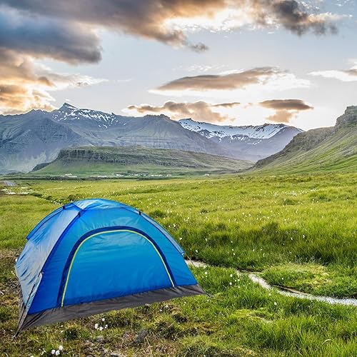 Miniatura 8 de Paquete de 10 tiendas de campaña a granel para 2 personas sin hogar, exploradores, camping, mochileros, impermeables, ligeras, fáciles de instalar