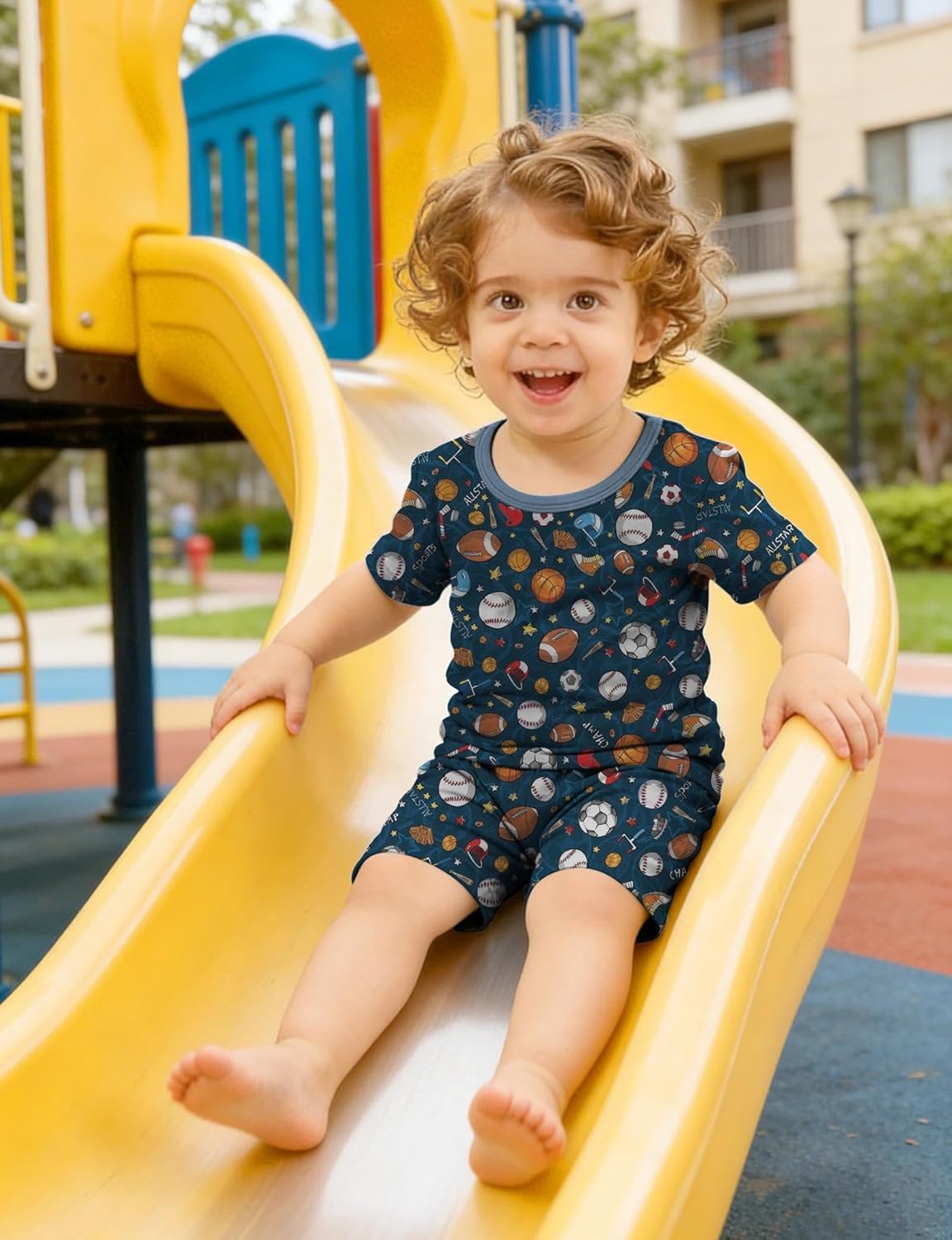 Jimonda Bamboo Viscose Toddler Kids Pajamas 2pcs Set shirt&Shorts Soft Pjs Cute Prints Sleepwear for Boys Girls Summer Cloth - Image 4